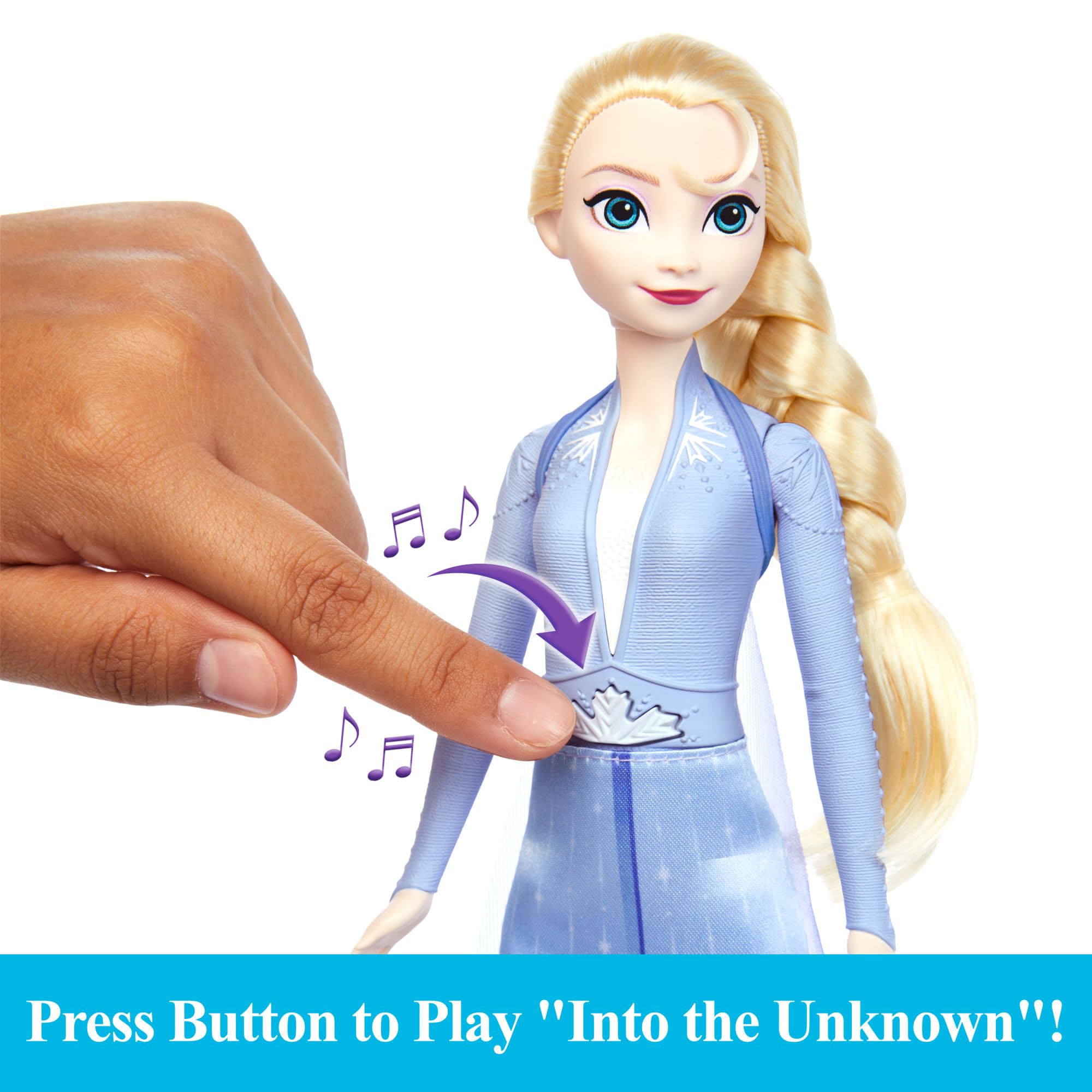 Foto 3 pulgar | Muñeca De Moda Mattel Disney Frozen Elsa Singing Adventure - Venta Internacional.