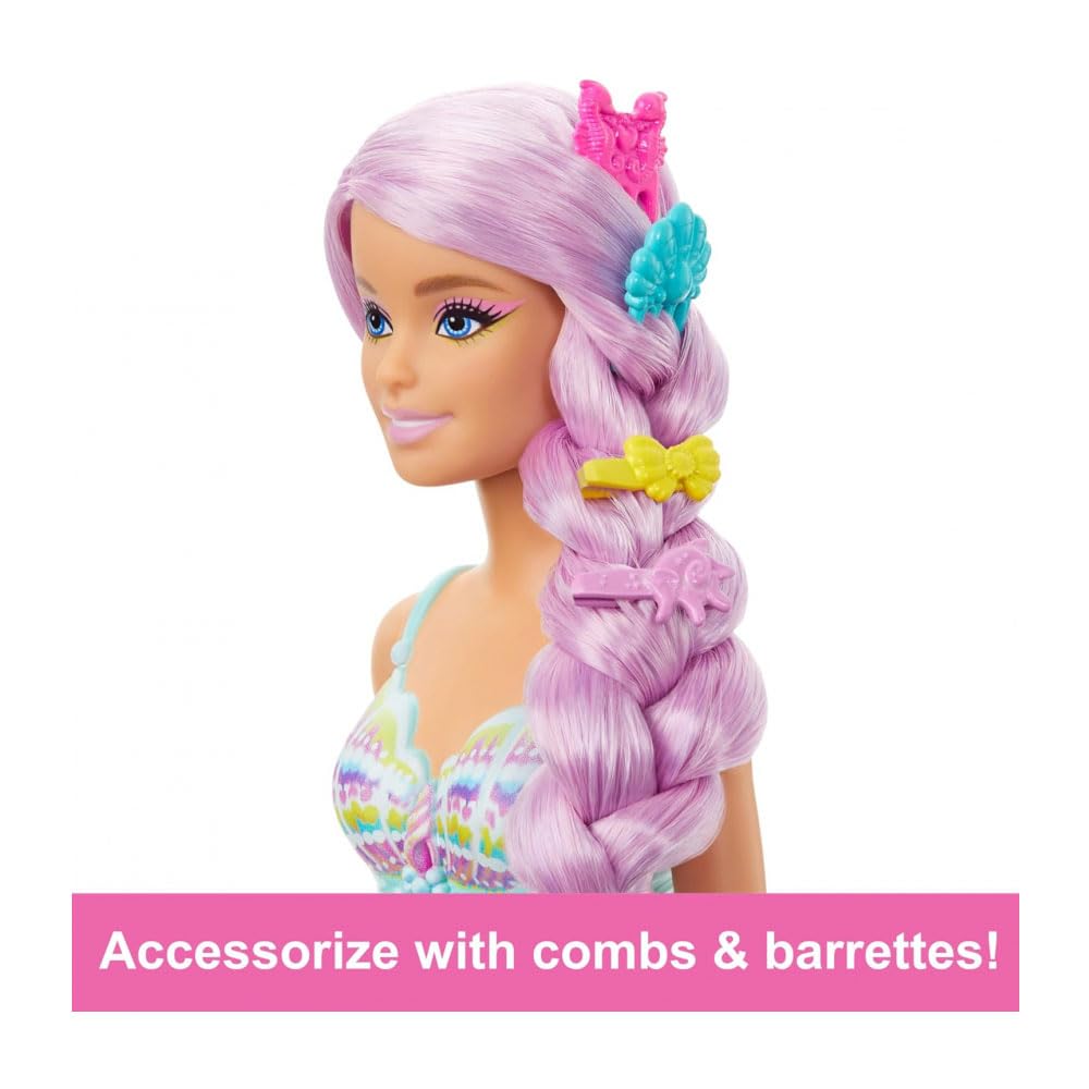 Foto 3 pulgar | Muñeca Barbie Unicorn Con Pelo De Fantasía Magenta Y Accesorios - Venta Internacional.