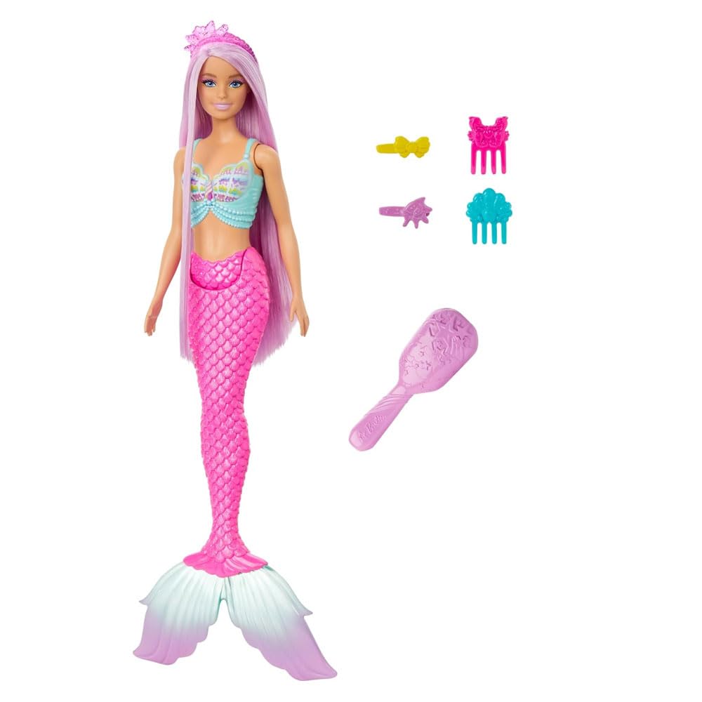Foto 5 pulgar | Muñeca Barbie Unicorn Con Pelo De Fantasía Magenta Y Accesorios - Venta Internacional.