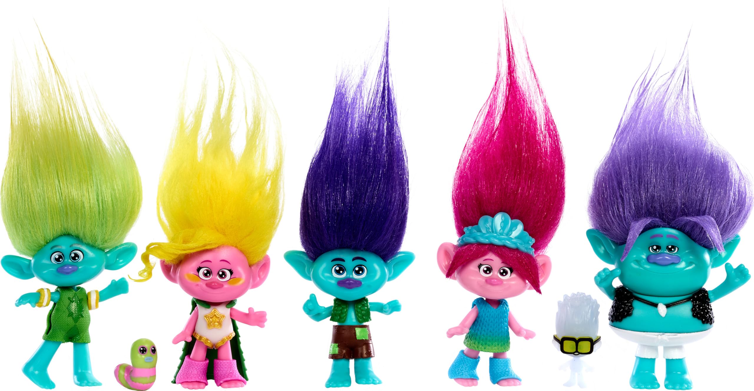 Foto 2 pulgar | Los Trolls De Toy Mattel Dreamworks Se Unen Con 5 Muñecos Pequeños - Venta Internacional.