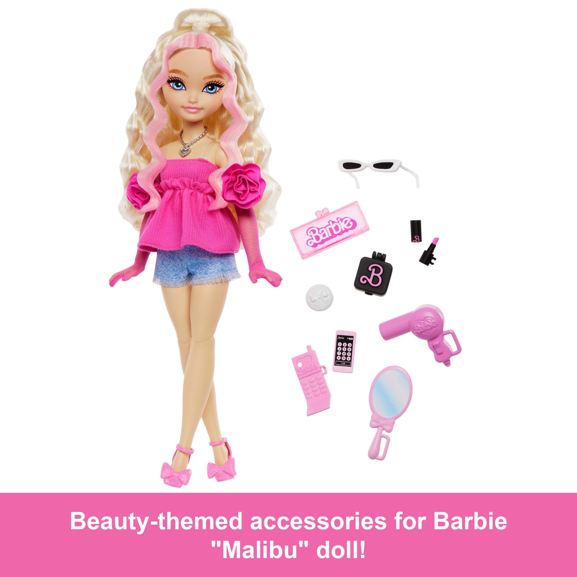 Foto 3 | Muñeca De Moda Barbie Dream Besties Con Accesorios Malibu - Venta Internacional.