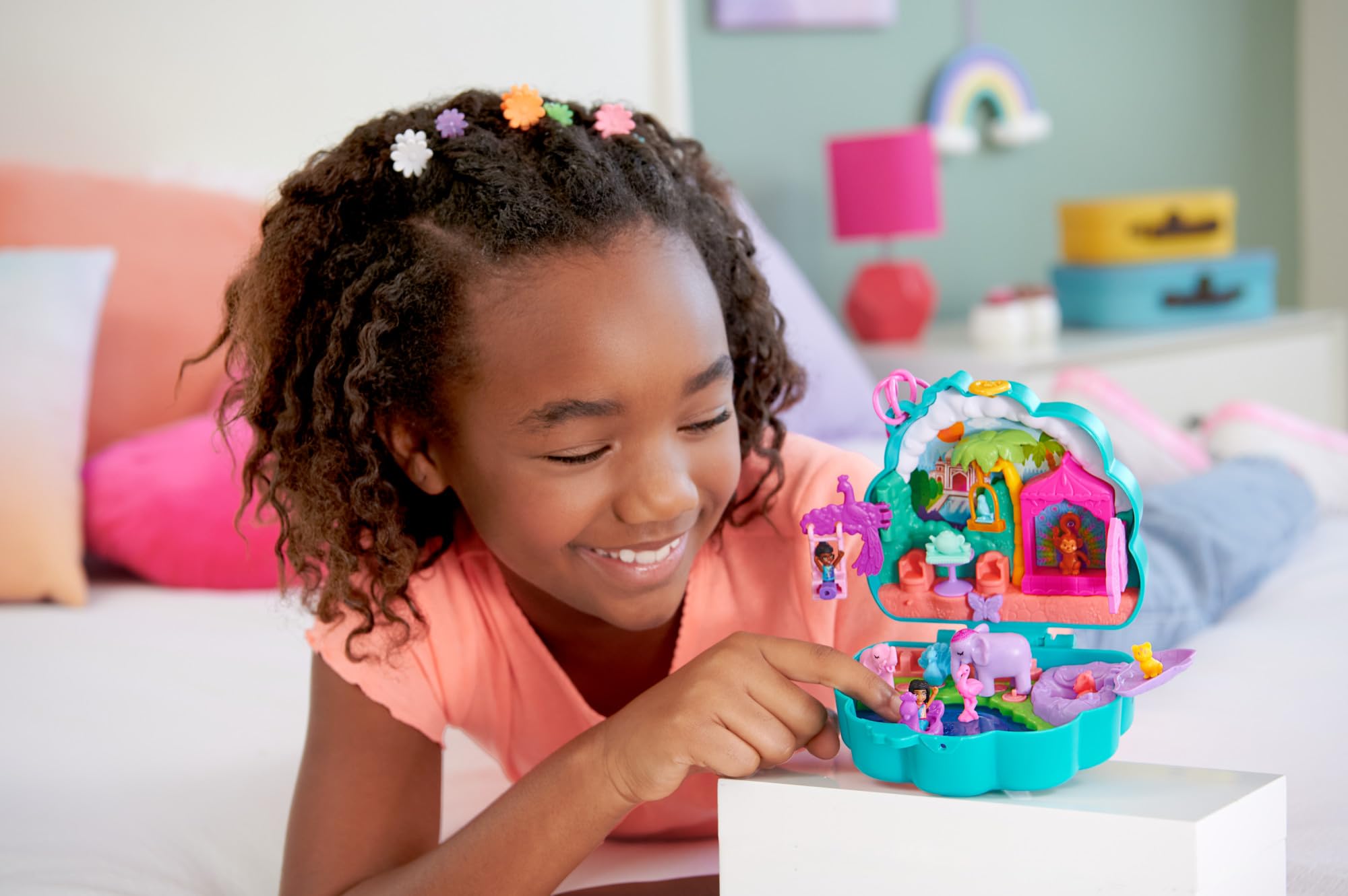 Foto 3 pulgar | Toy Polly Pocket Peacock Garden Compact Con 2 Muñecas Y Mascotas - Venta Internacional.