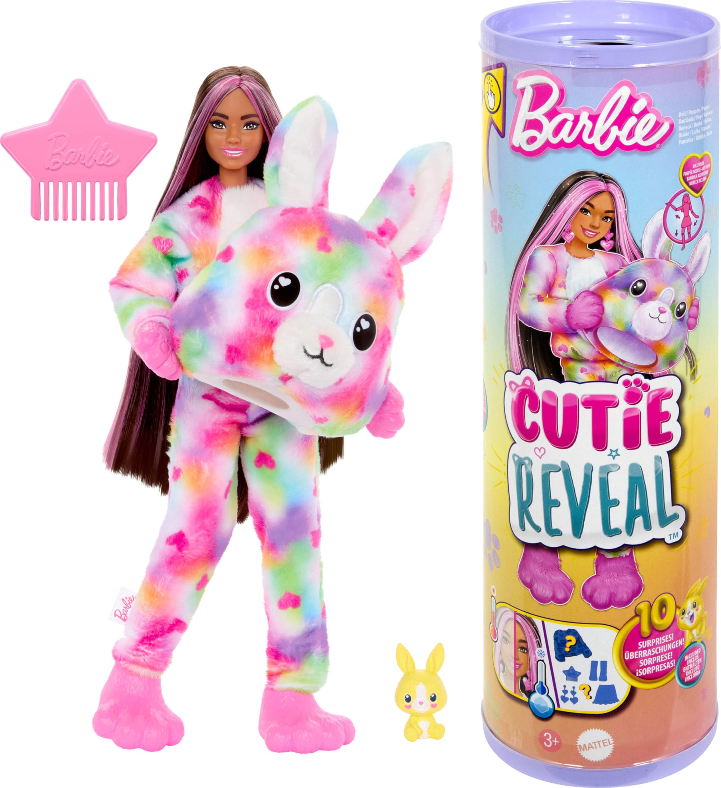 Muñeca Barbie Cutie Reveal Color Dream Con Disfraz De Conejito - Venta Internacional.