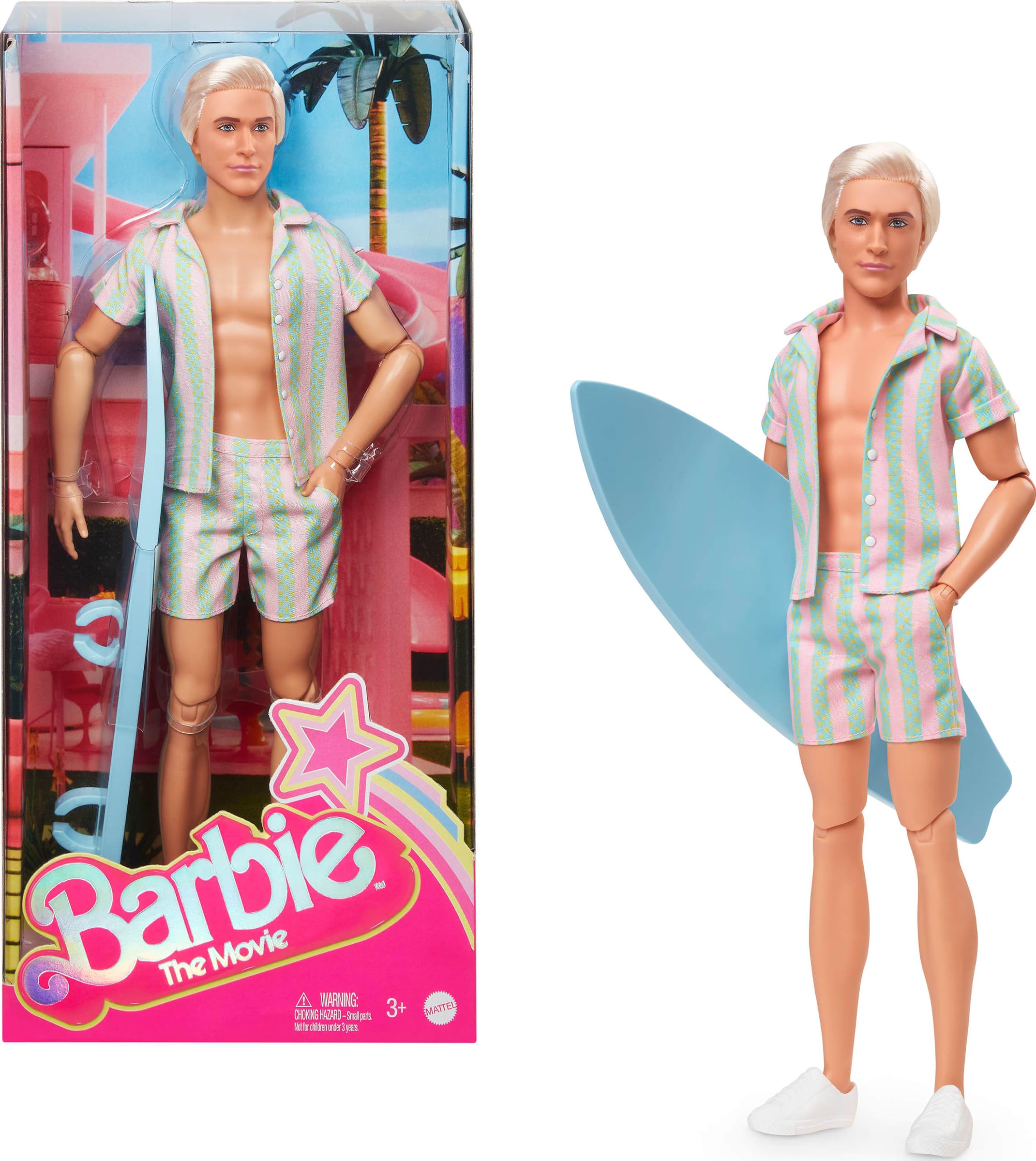 Foto 2 pulgar | Muñeca De Moda Barbie The Movie Ken Vistiendo Traje De Playa - Venta Internacional.