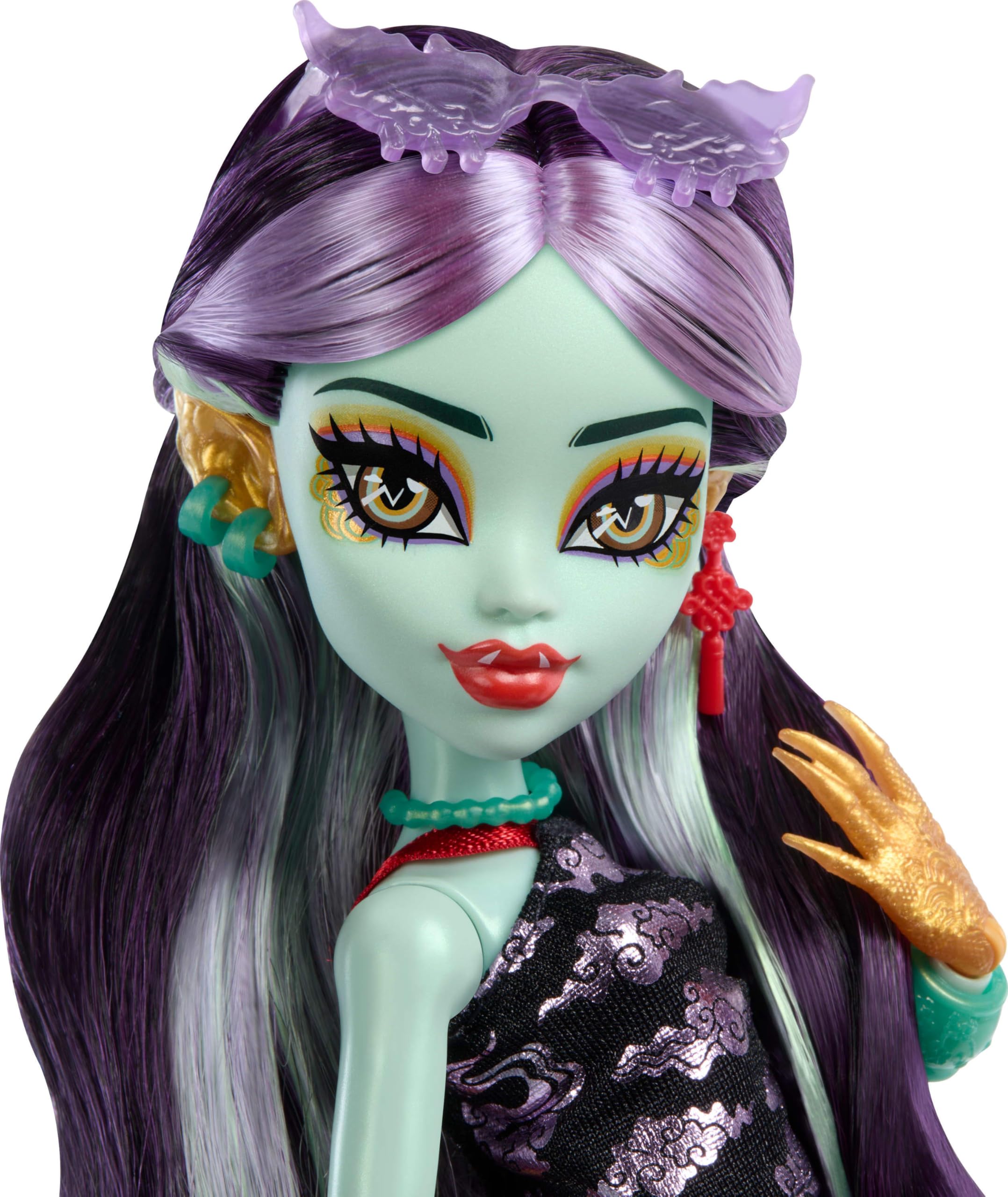 Foto 4 pulgar | Doll Monster High Jinafire Long Dragon Con Perro De Mascota Y 7 Accesos. - Venta Internacional.