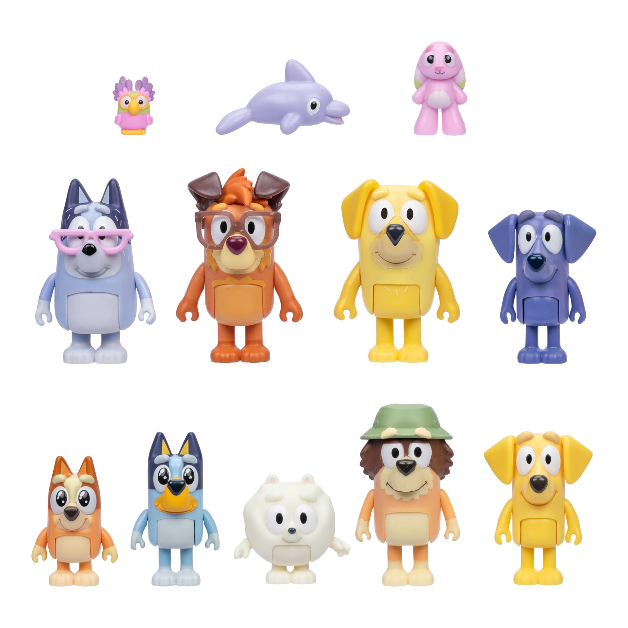 Set De Figuras Bluey Super Fan Con 12 Figuras Bingo Chattermax - Venta Internacional.