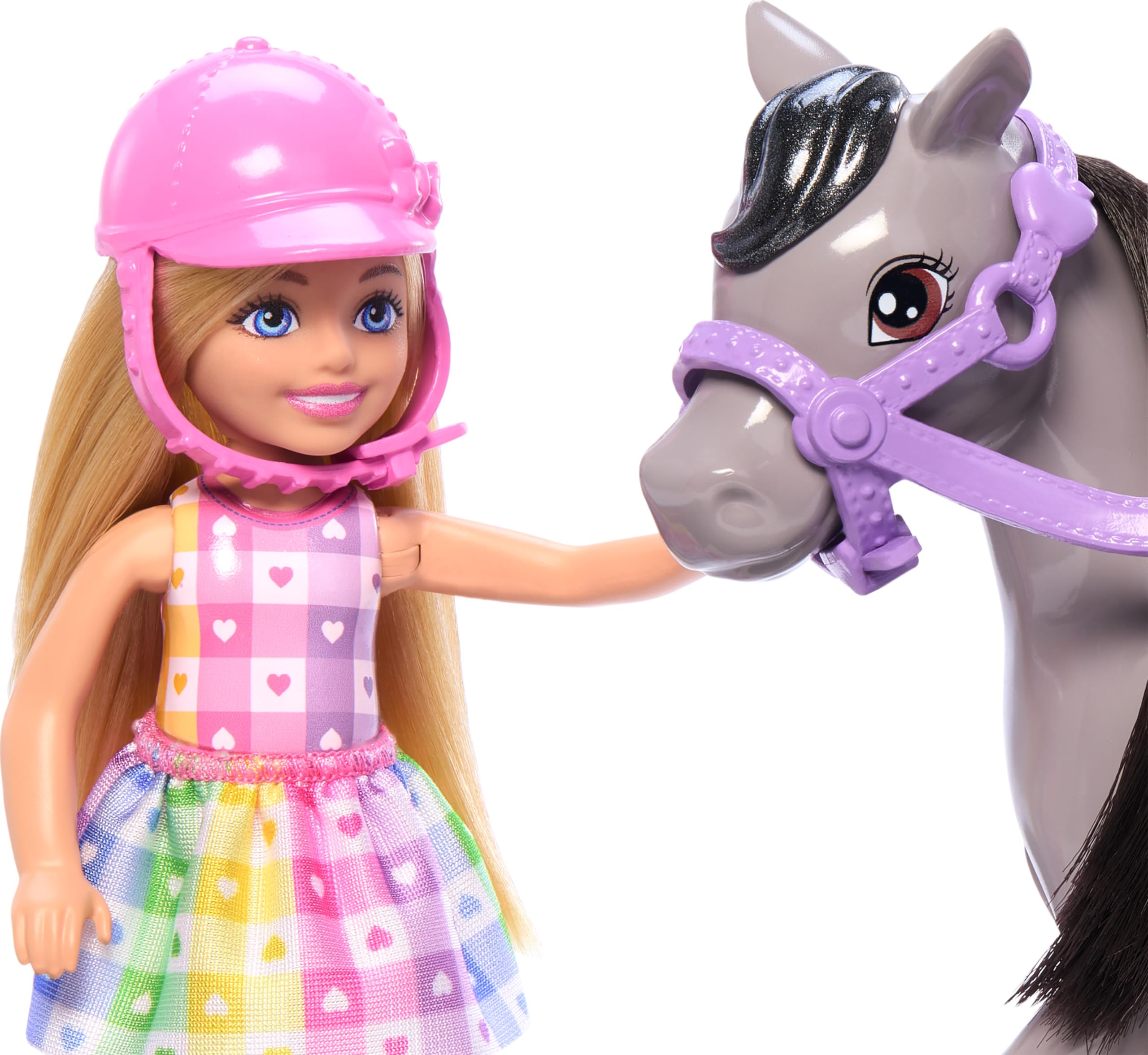 Foto 3 pulgar | Set De Muñecas Barbie Chelsea Con Caballo De Juguete, Casco Y Silla De Montar De Más De 3 Años - Venta Internacional.