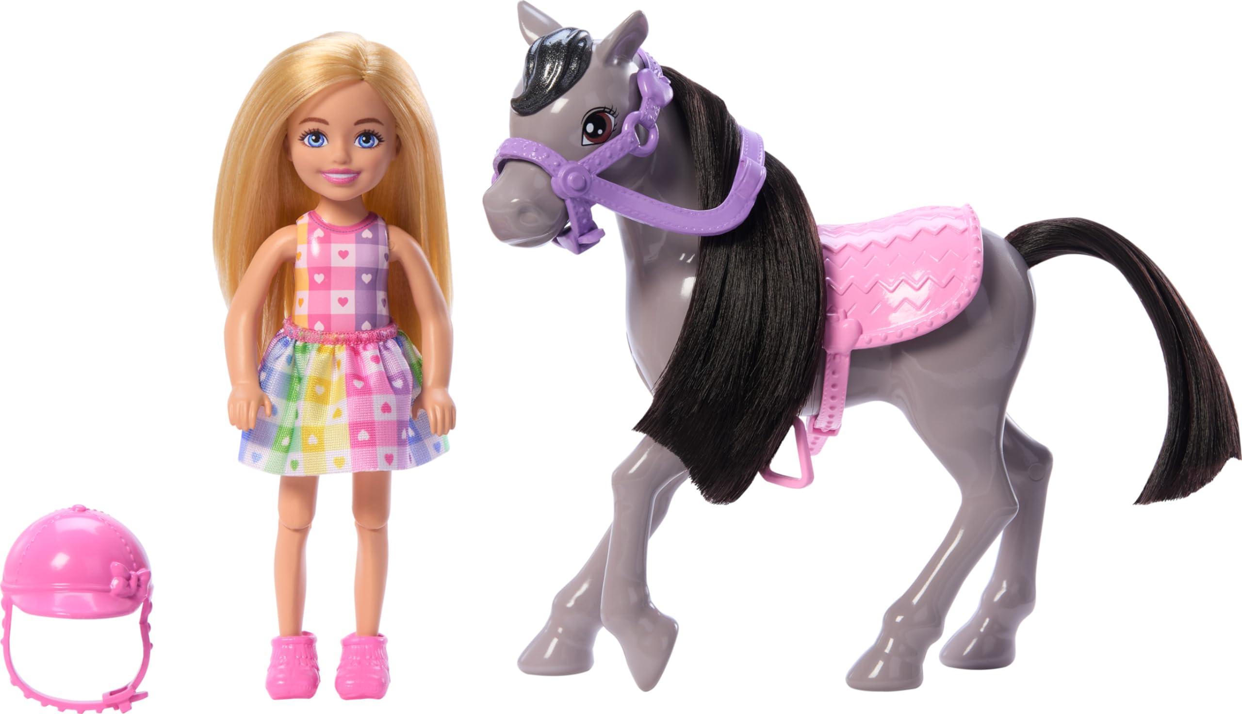 Foto 6 pulgar | Set De Muñecas Barbie Chelsea Con Caballo De Juguete, Casco Y Silla De Montar De Más De 3 Años - Venta Internacional.