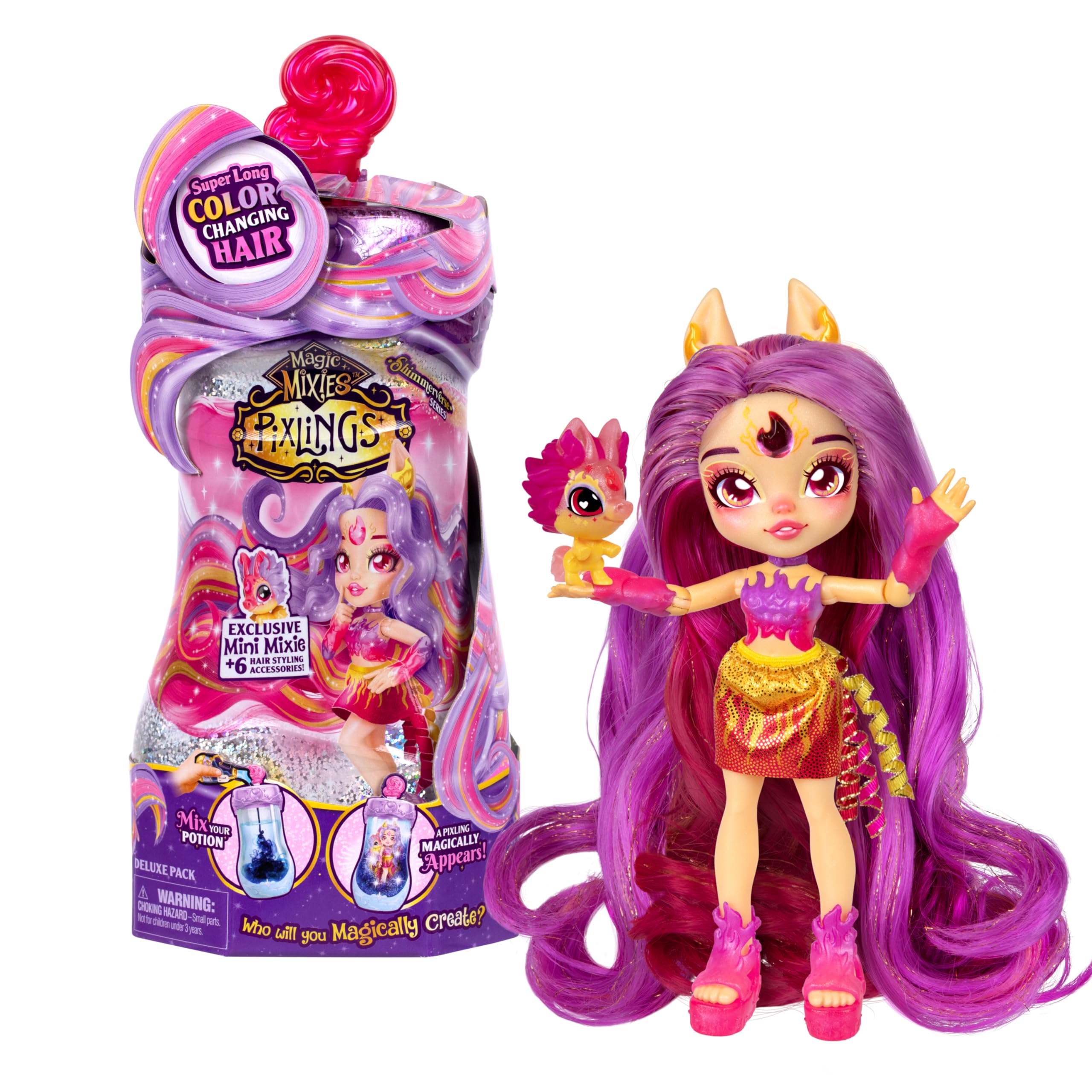 Paquete Deluxe De Toy Magic Mixies Pixlings Pippa Firehorse - Venta Internacional.