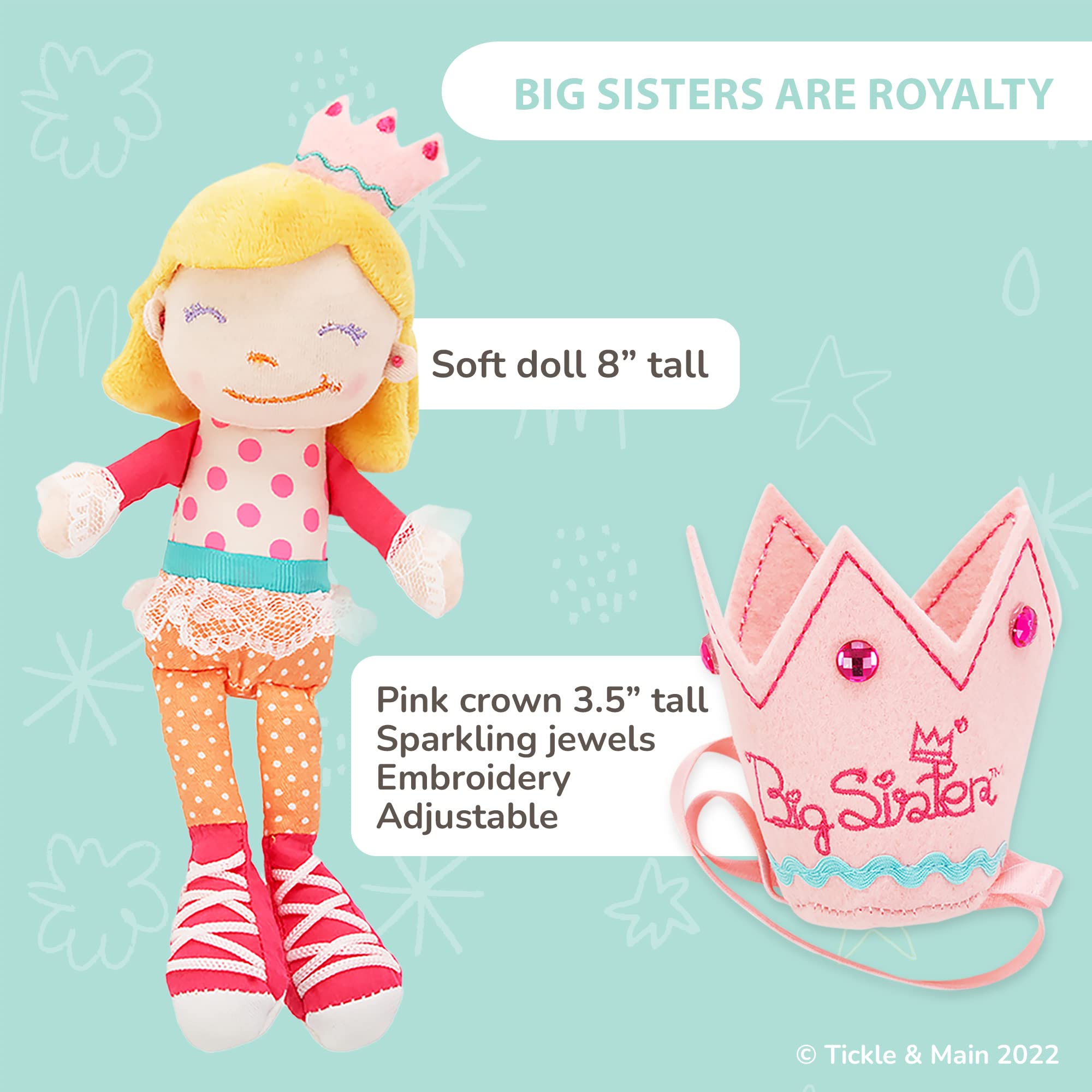 Foto 4 | Set De Regalo Tickle & Main Big Sister I Here Crown You Book - Venta Internacional.