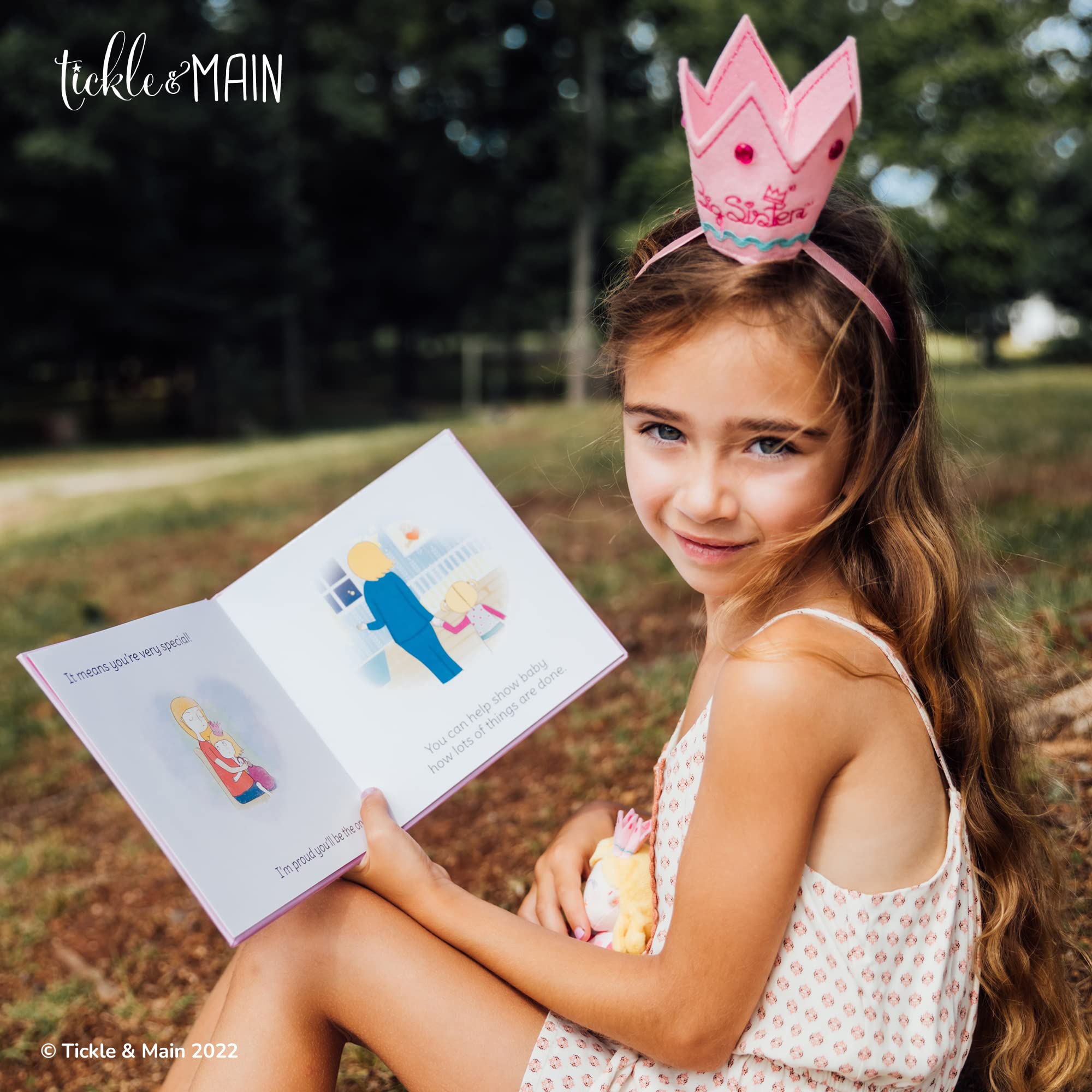 Foto 8 pulgar | Set De Regalo Tickle & Main Big Sister I Here Crown You Book - Venta Internacional.