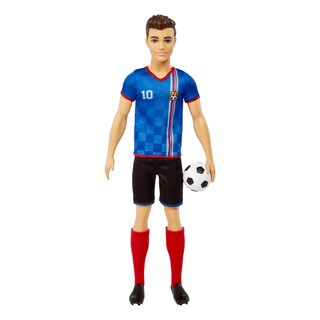 Foto 1 | Muñeca Moderna Barbie Careers Ken, Jugador De Fútbol, Con Accesorios - Venta Internacional.