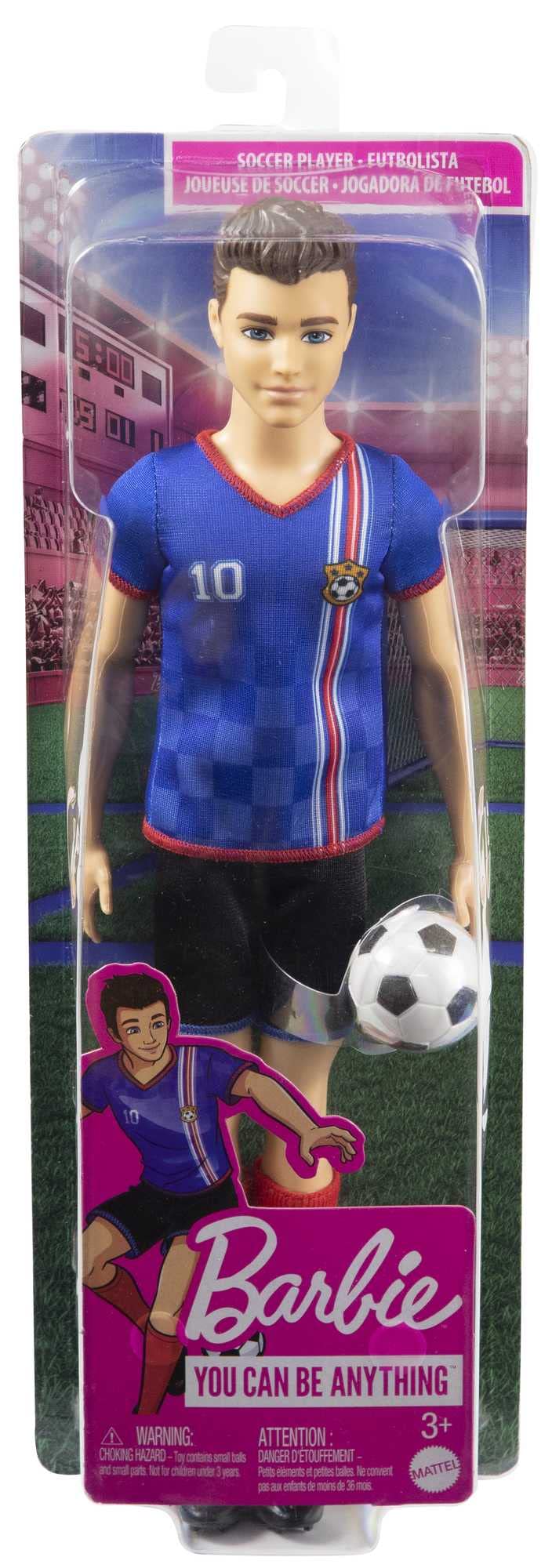 Foto 7 pulgar | Muñeca Moderna Barbie Careers Ken, Jugador De Fútbol, Con Accesorios - Venta Internacional.