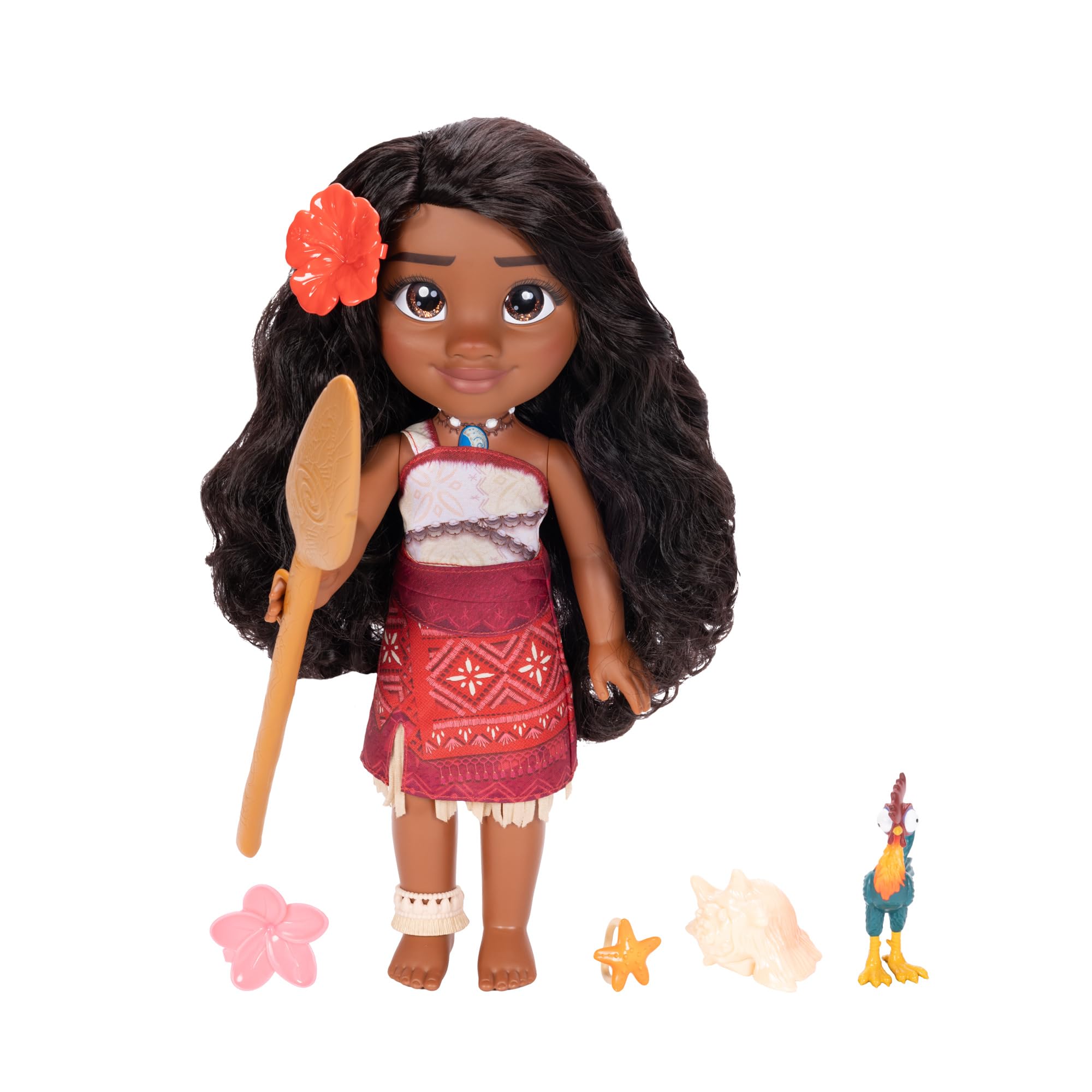 Muñeca Disney Moana 2 My Singing Friend Moana Con Figura De Heihei - Venta Internacional.