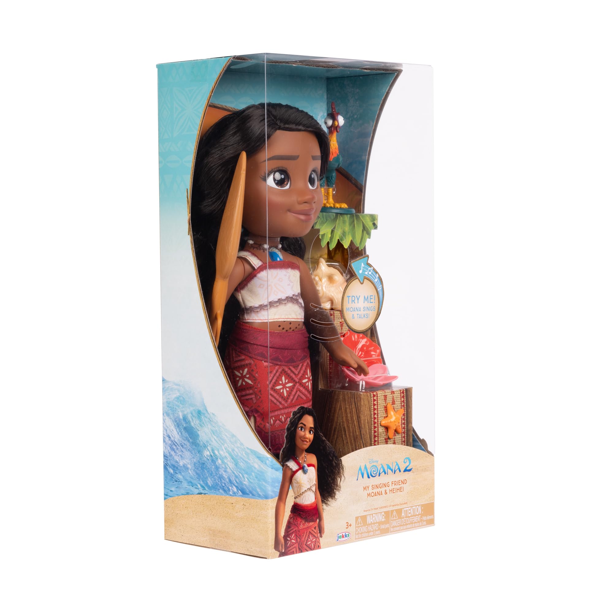 Foto 5 | Muñeca Disney Moana 2 My Singing Friend Moana Con Figura De Heihei - Venta Internacional.