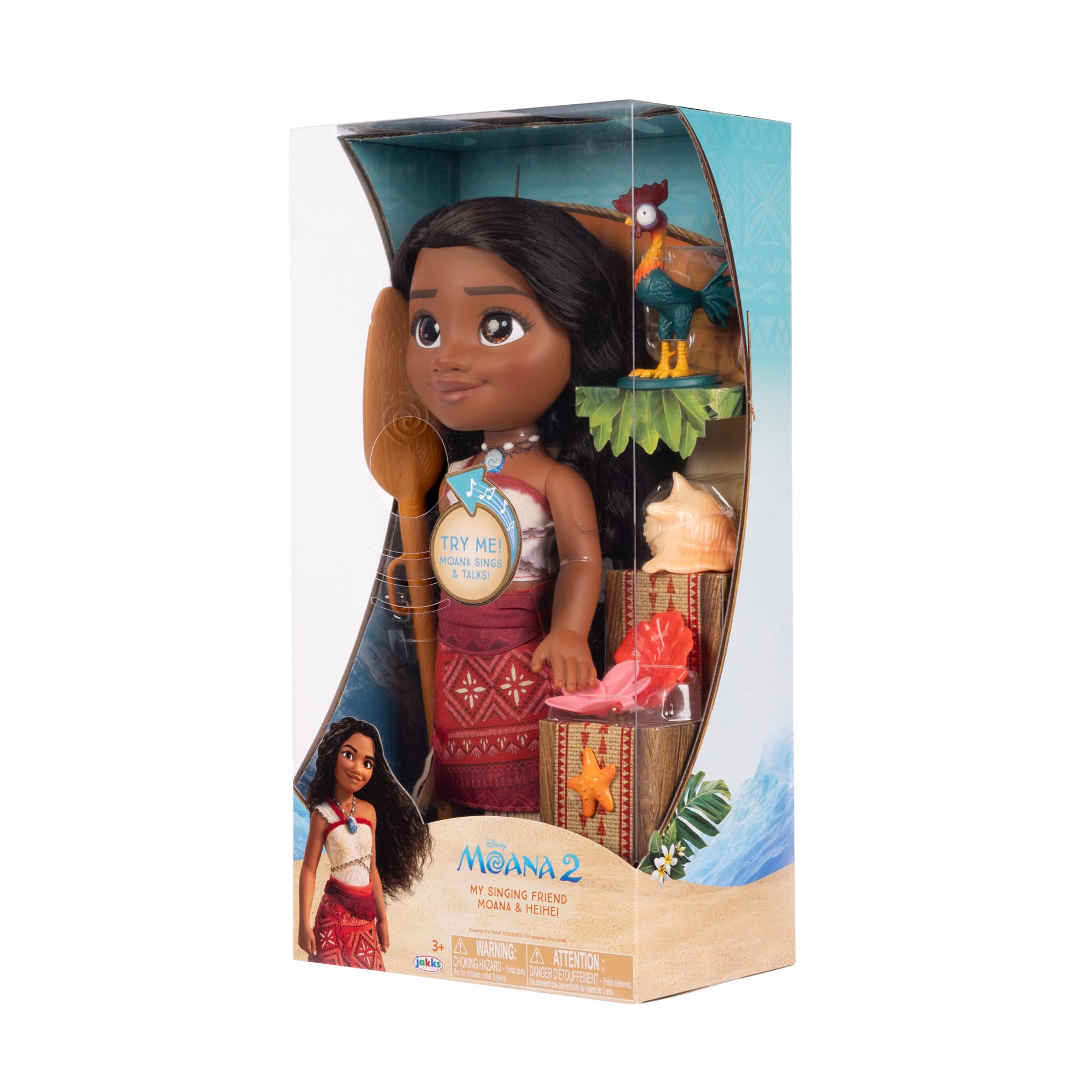 Foto 6 | Muñeca Disney Moana 2 My Singing Friend Moana Con Figura De Heihei - Venta Internacional.