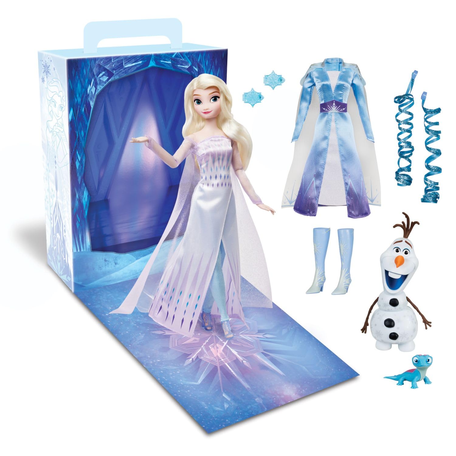 Foto 2 pulgar | Muñeca Princess Story Elsa Frozen De Disney Store, 28 Cm, Con Accesorios - Venta Internacional.