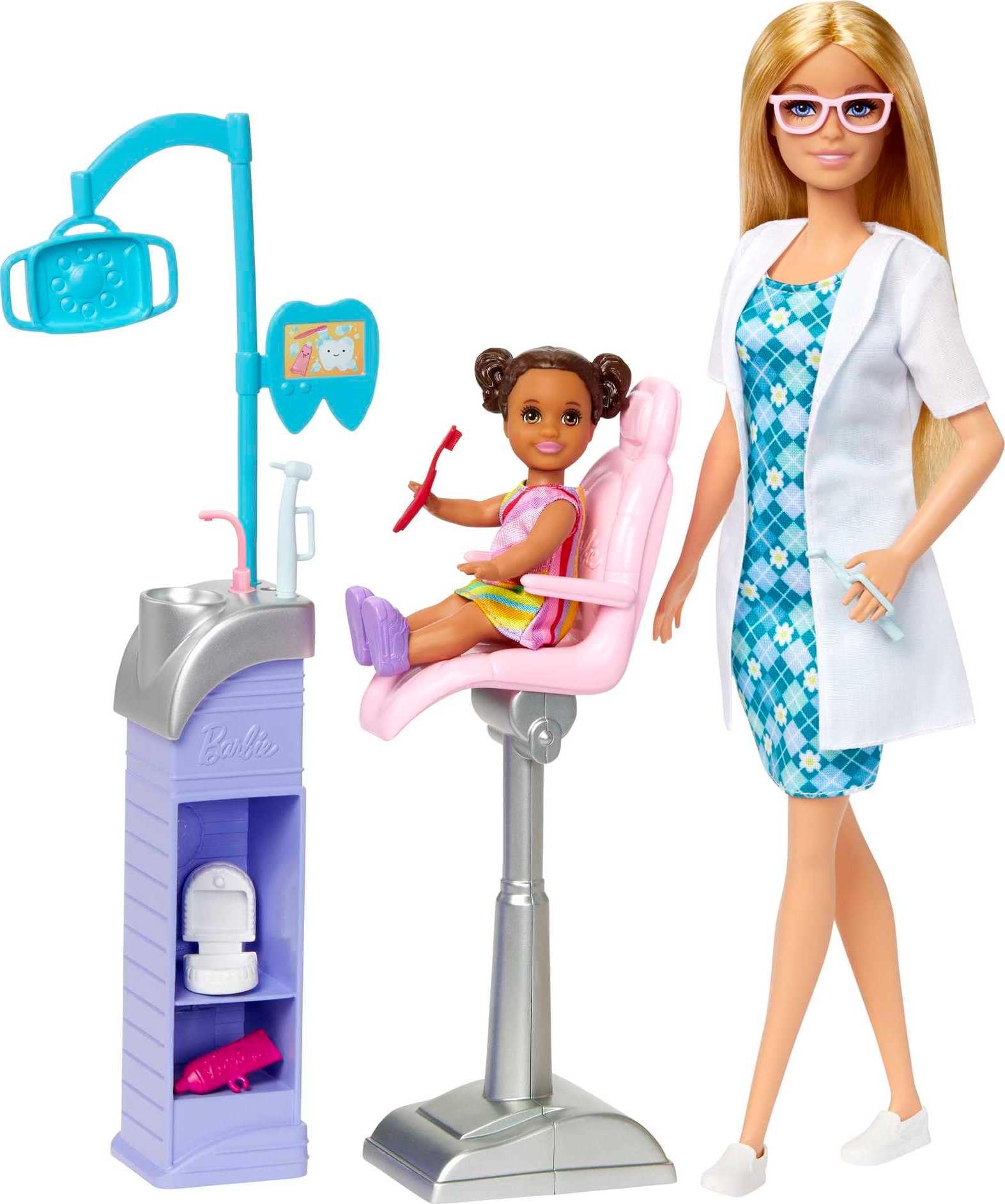 Foto 2 pulgar | Playset Barbie Careers Teacher Con Muñeca Morena Y Muebles - Venta Internacional.