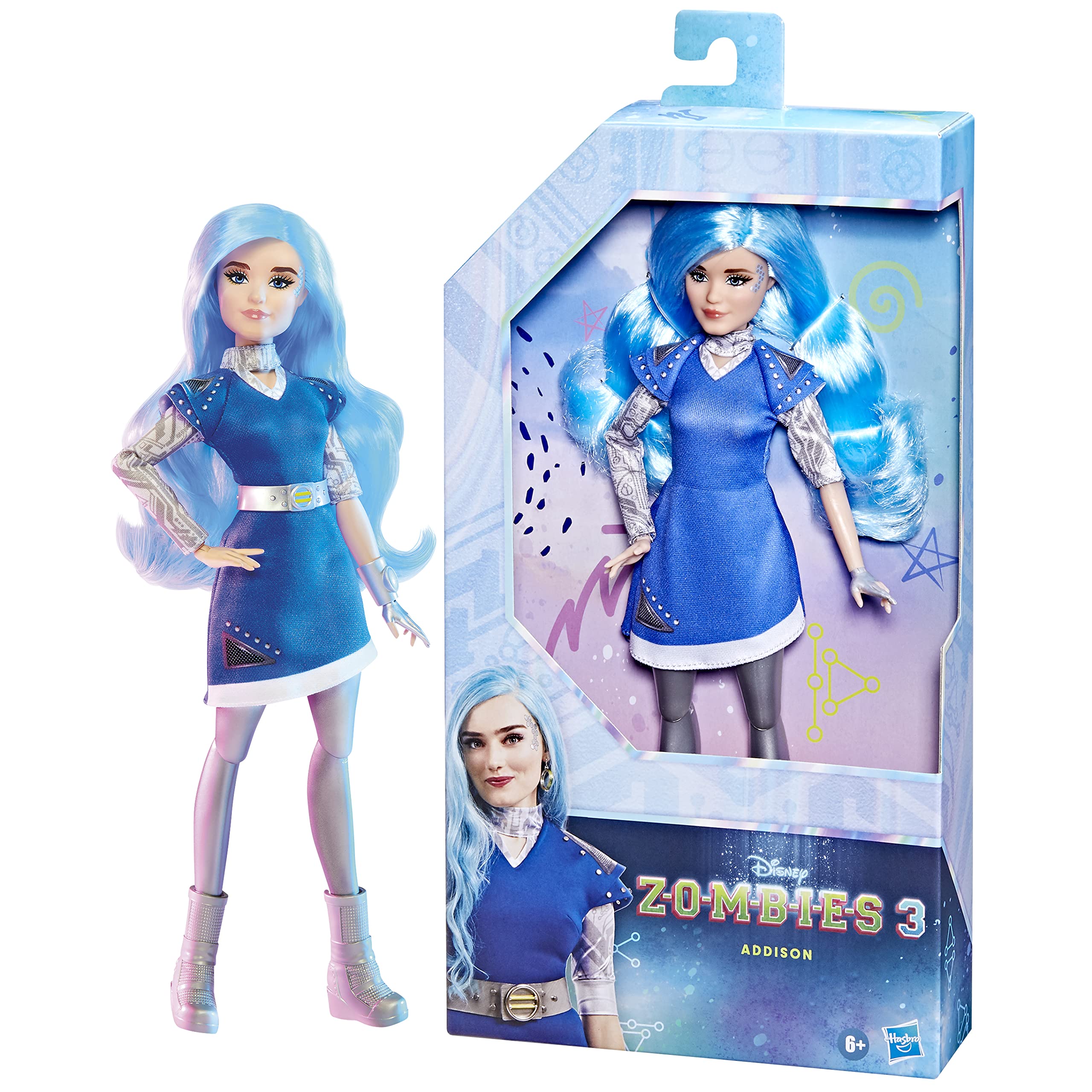 Foto 2 | Muñeca Moderna Disney Princess Zombies 3 Addison 30 Cm Con Acc - Venta Internacional.