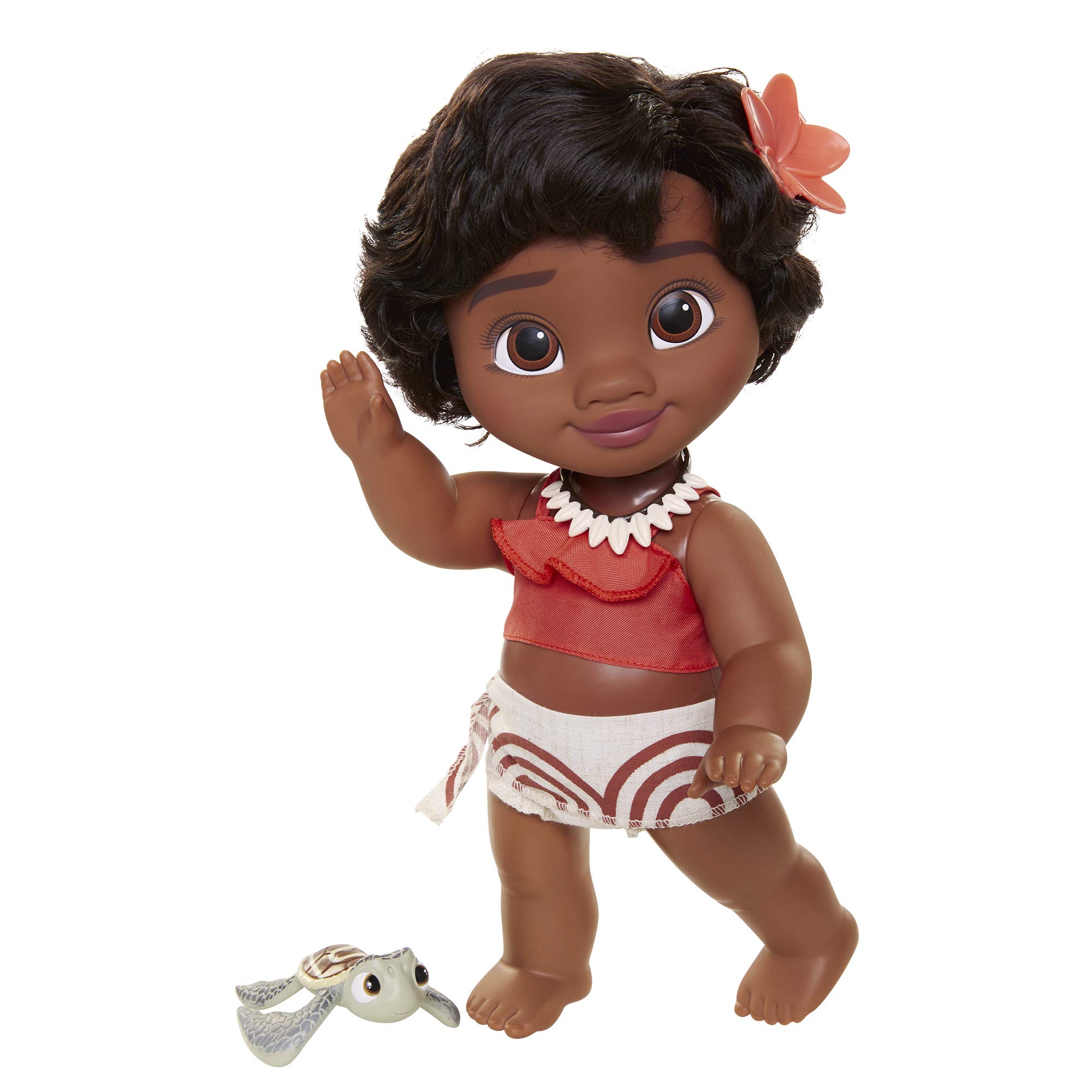 Foto 5 pulgar | Muñeca Disney Moana Young Moana De 30 Cm Con Turtle Bath Time 3+ - Venta Internacional.