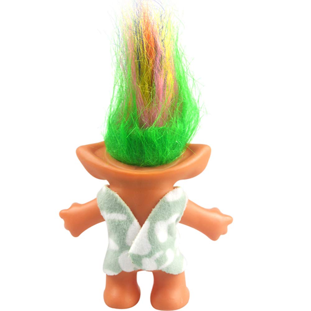 Foto 3 | Muñeca Troll Yintlilocn Vintage De 7.5 Pulgadas Con Pelo Verde De Pvc - Venta Internacional.