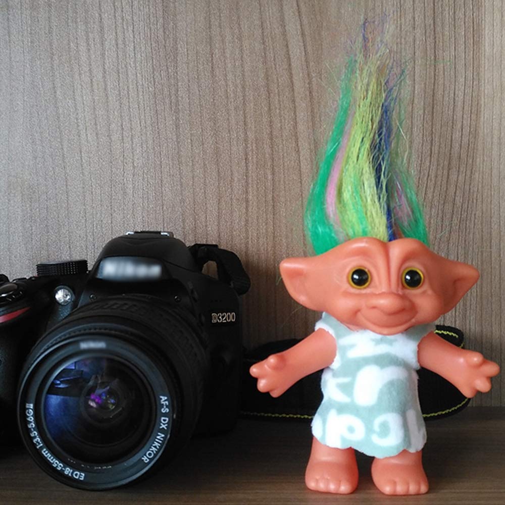 Foto 5 pulgar | Muñeca Troll Yintlilocn Vintage De 7.5 Pulgadas Con Pelo Verde De Pvc - Venta Internacional.