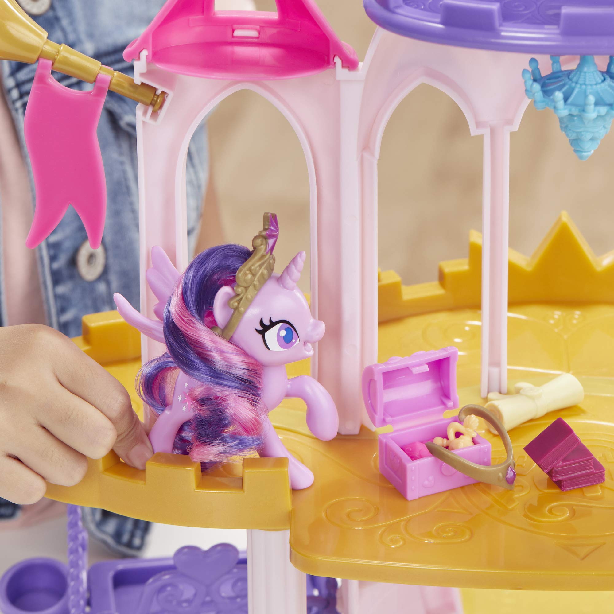 Foto 6 pulgar | Set De Juego My Little Pony Friendship Castle Con Twilight Y Pinkie - Venta Internacional.