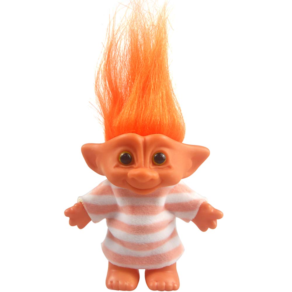 Muñeca Troll Yintlilocn Vintage De 7.5 Pulgadas Con Pelo Naranja De Pvc - Venta Internacional.