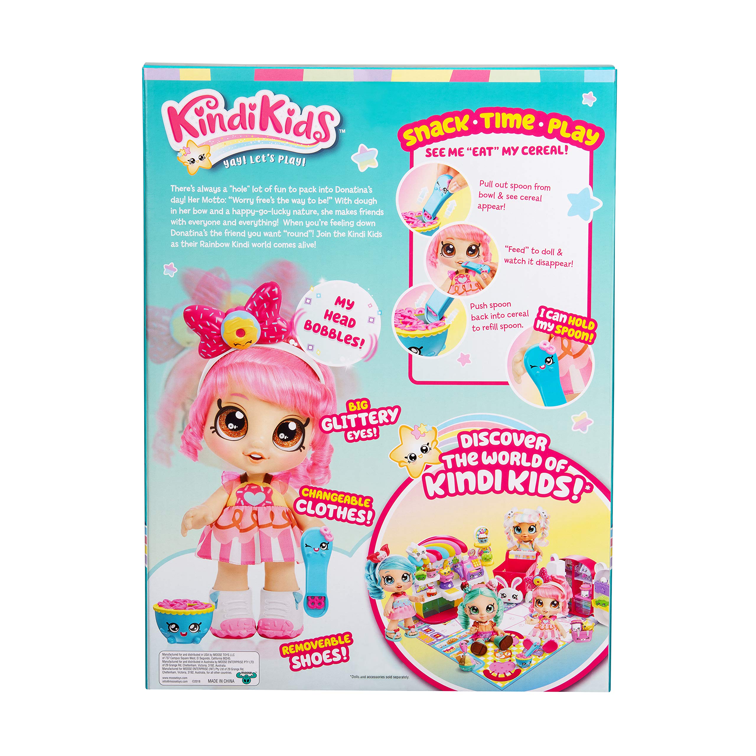 Foto 5 | Muñeca De Juego Preescolar Kindi Kids Snack Time Donatina, Más De 3 Años - Venta Internacional.