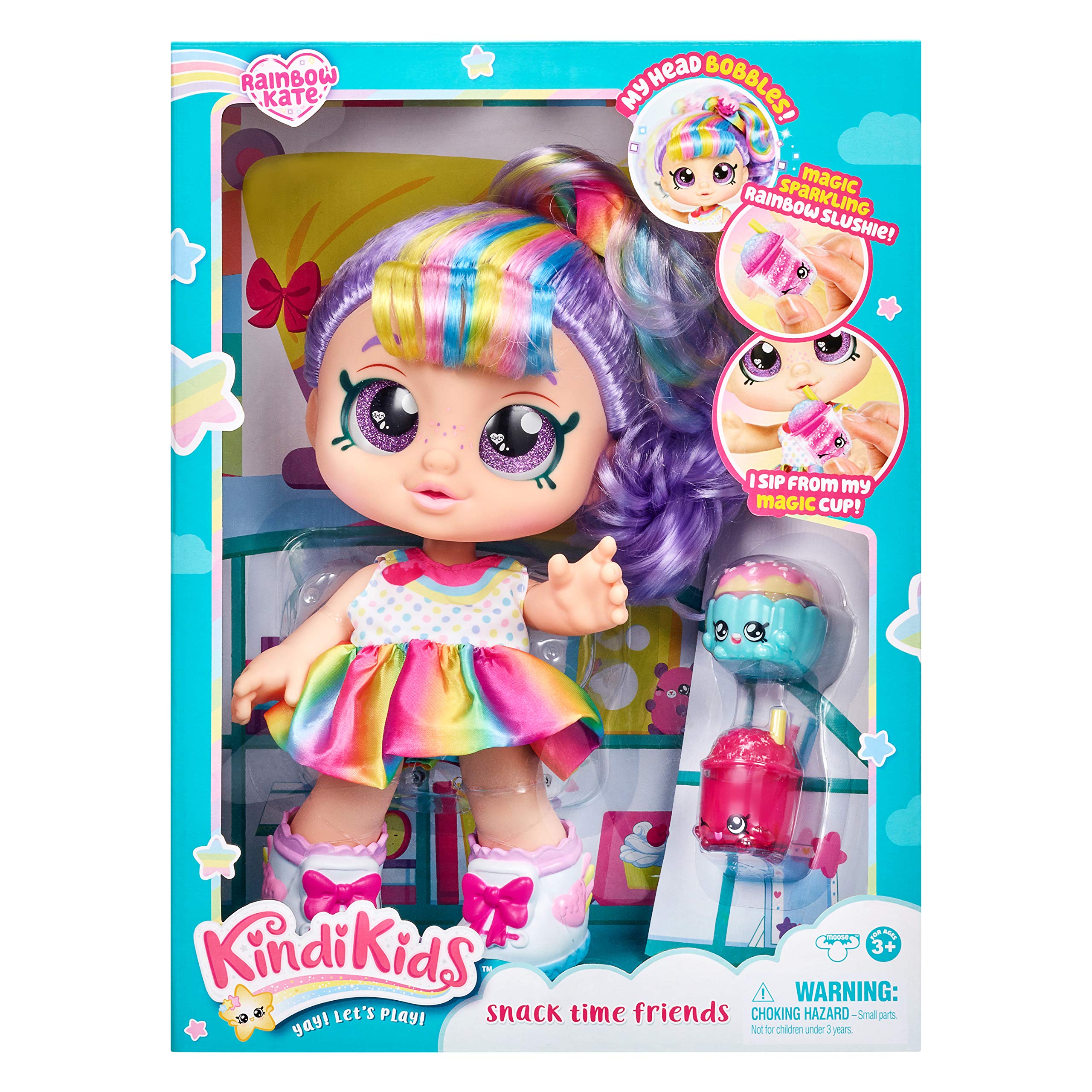 Foto 3 pulgar | Doll Kindi Kids Snack Time Friends Rainbow Kate Con Ropa - Venta Internacional.