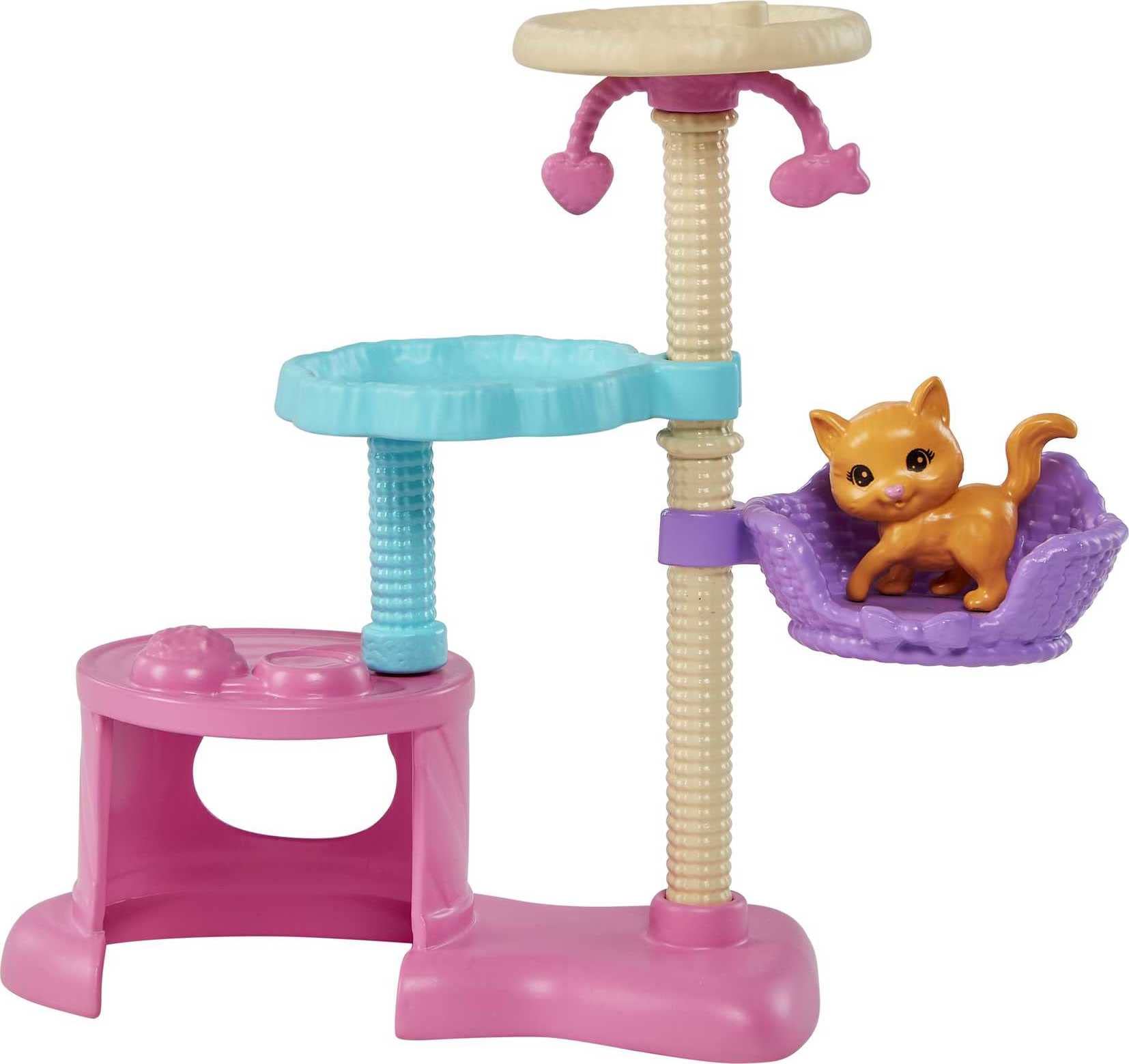 Foto 5 pulgar | Muñeca Barbie Kitty Condo De Juguete Y Mascotas Con 5 Figuras De Gatitos - Venta Internacional.