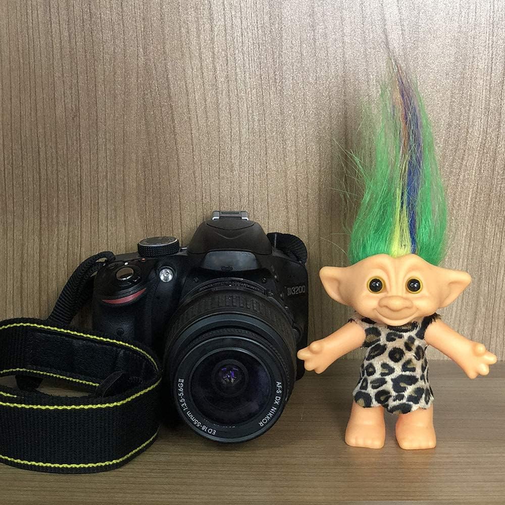 Foto 3 | Muñecas Troll Yintlilocn Vintage Cromáticas De 19 Cm Con Pelo Colorido - Venta Internacional.