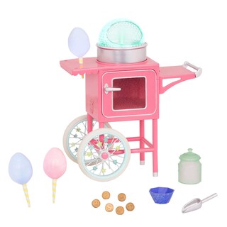 Foto 1 | Máquina De Algodón De Azúcar Con Purpurina Para Niñas Para Muñecas De 14 Pulgadas - Venta Internacional.