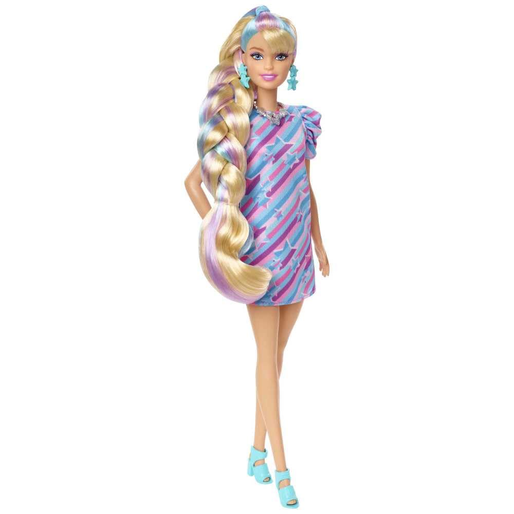 Foto 4 pulgar | Muñeca Barbie Totally Hair Con Temática De Estrella Con Pelo De Fantasía De 21 Cm - Venta Internacional.