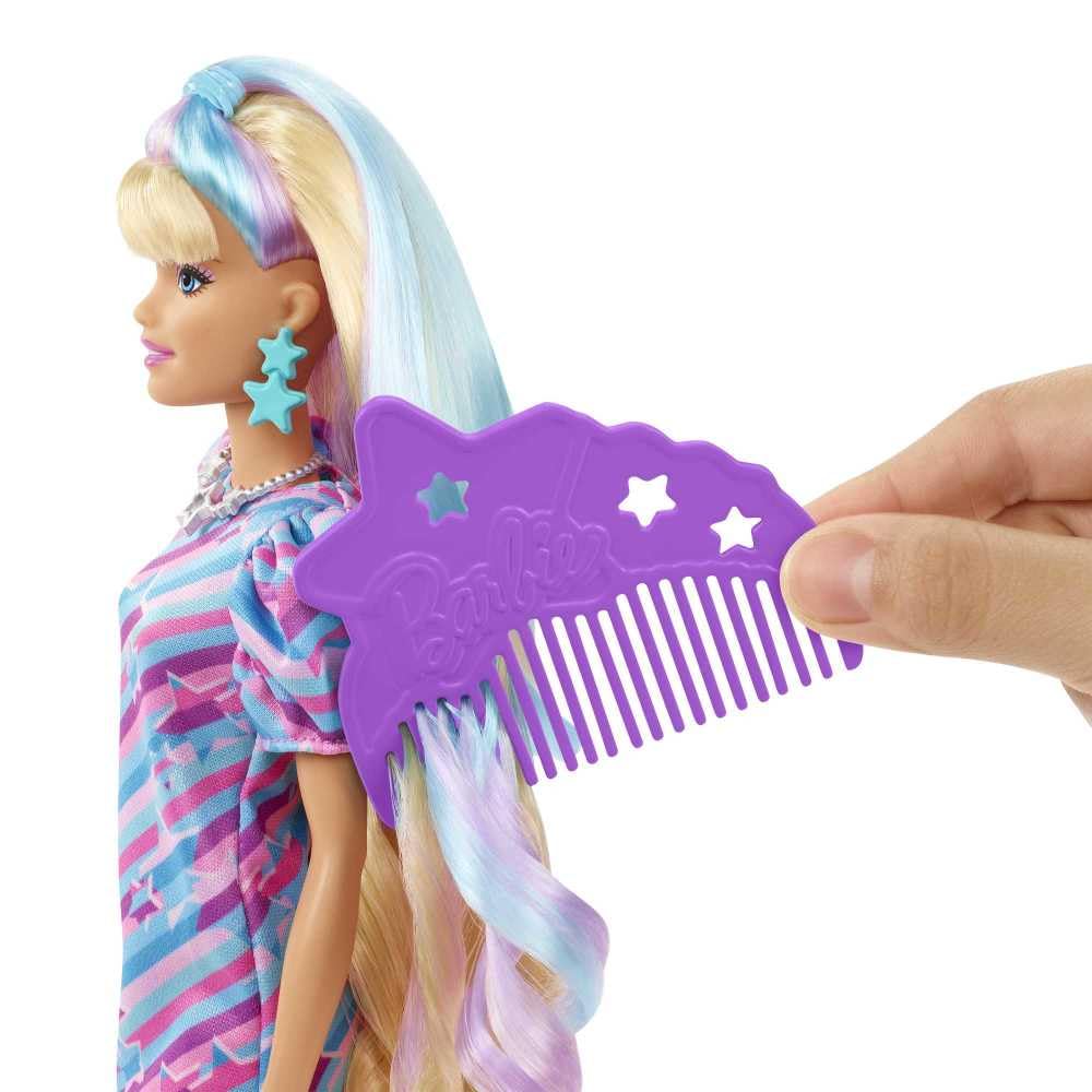 Foto 6 pulgar | Muñeca Barbie Totally Hair Con Temática De Estrella Con Pelo De Fantasía De 21 Cm - Venta Internacional.