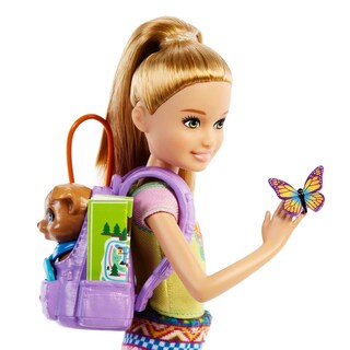 Foto 3 | Set De Juego Para Acampar Barbie It Takes Two Stacie Con Muñeca Y Tacón - Venta Internacional.
