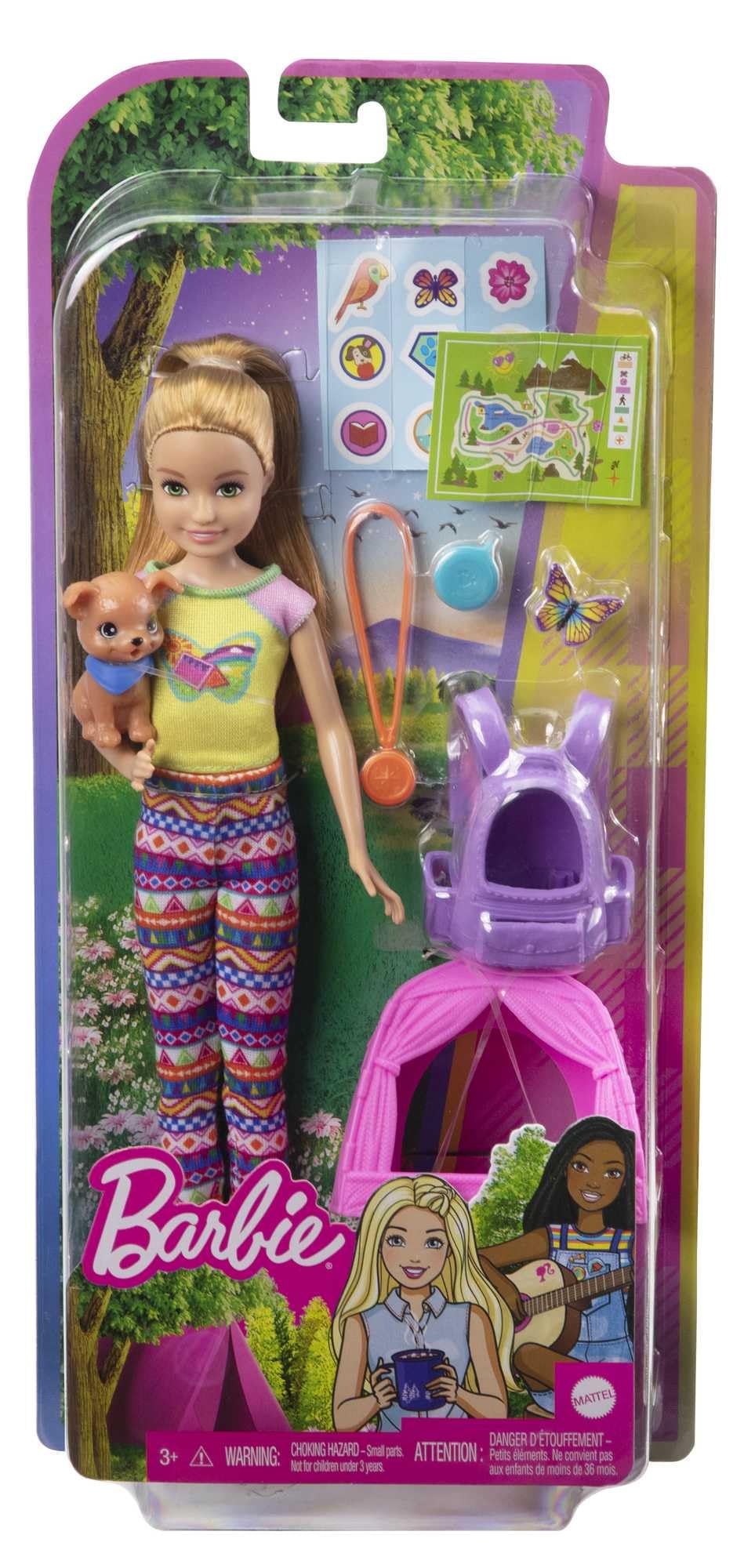 Foto 6 | Set De Juego Para Acampar Barbie It Takes Two Stacie Con Muñeca Y Tacón - Venta Internacional.