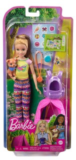 Foto 6 | Set De Juego Para Acampar Barbie It Takes Two Stacie Con Muñeca Y Tacón - Venta Internacional.