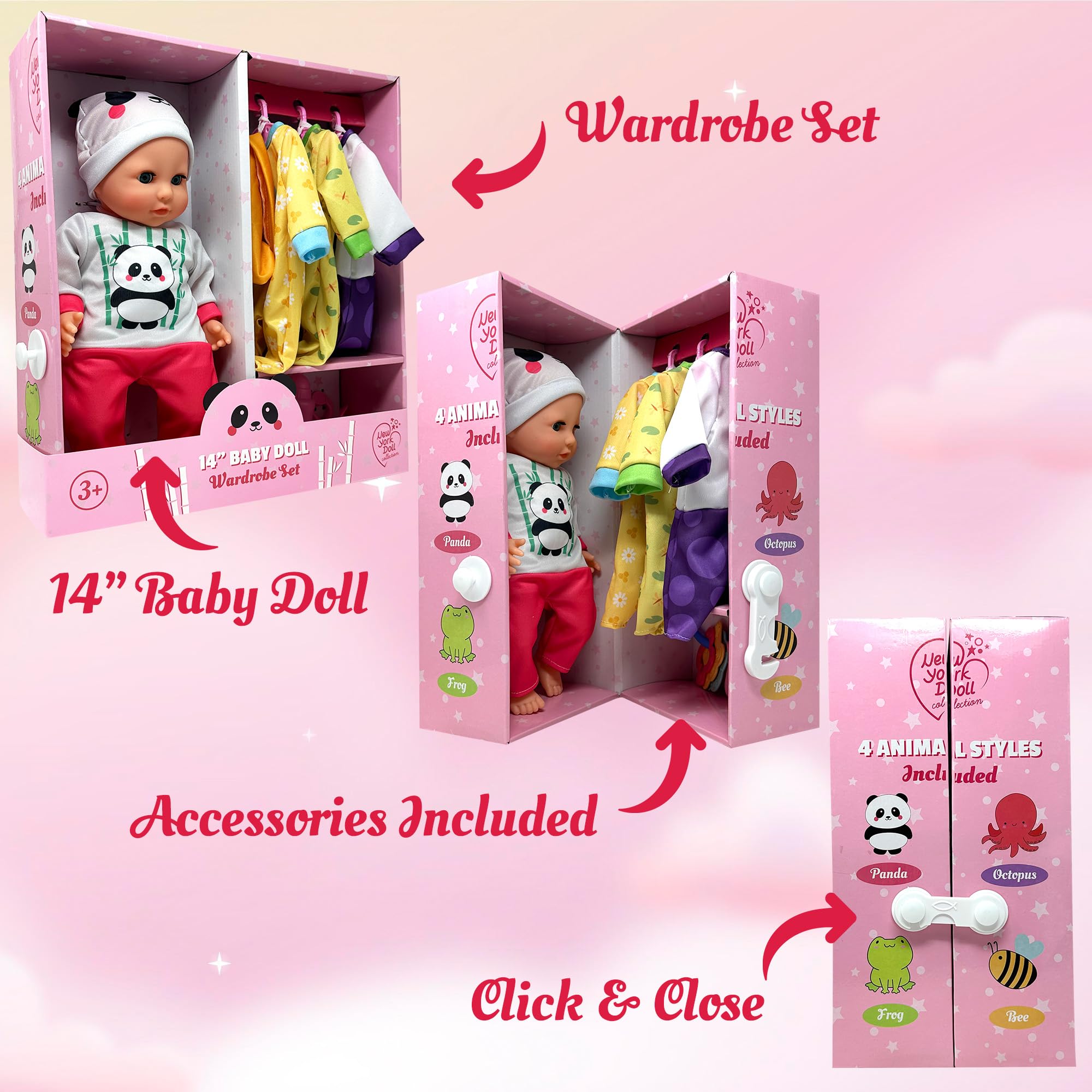 Foto 3 pulgar | Baby Doll The New York Doll Collection Soft Body Con Accesorios - Venta Internacional.