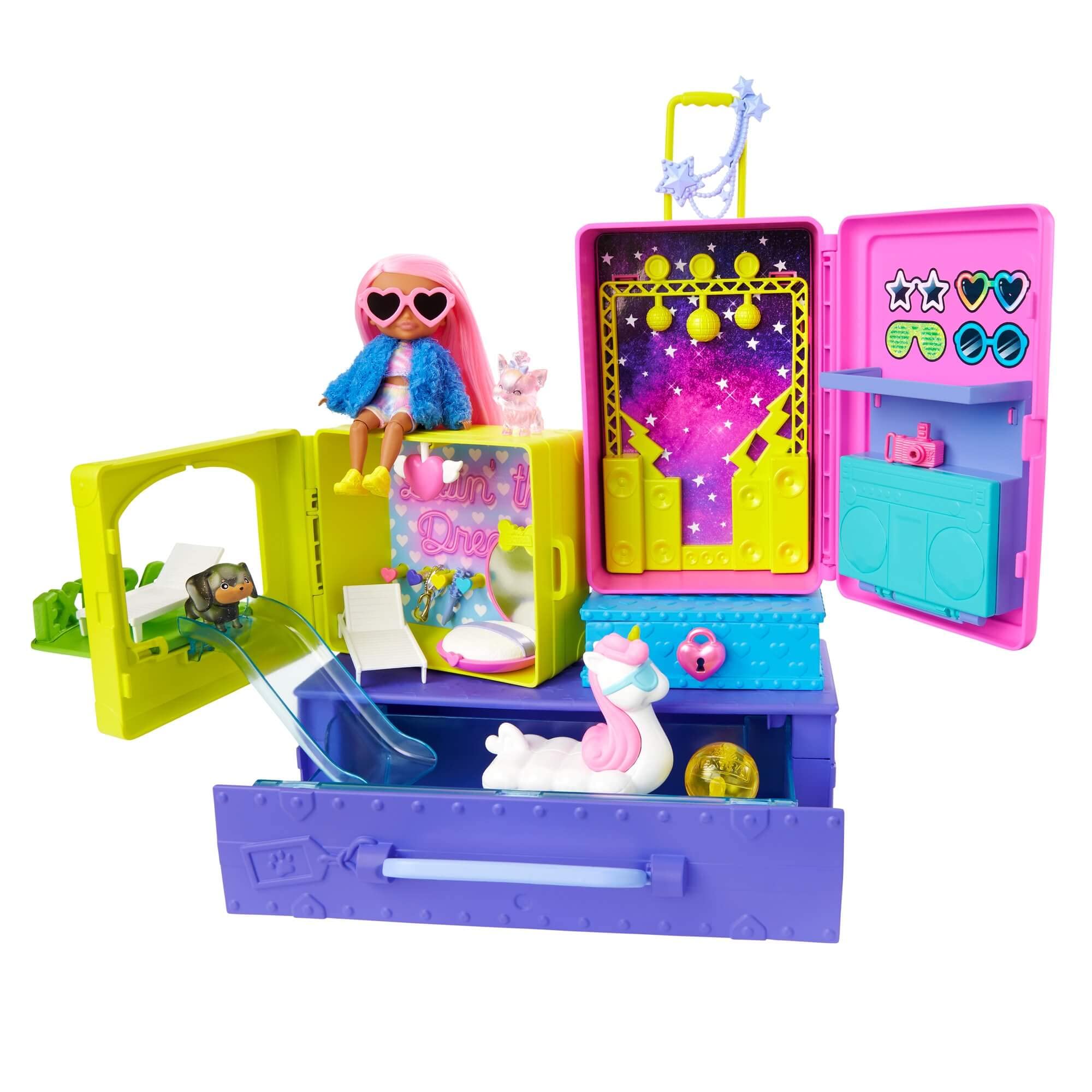 Set De Viaje Extra Toy Barbie Hdy91 Con 2 Cachorros Y Acceso. - Venta Internacional.