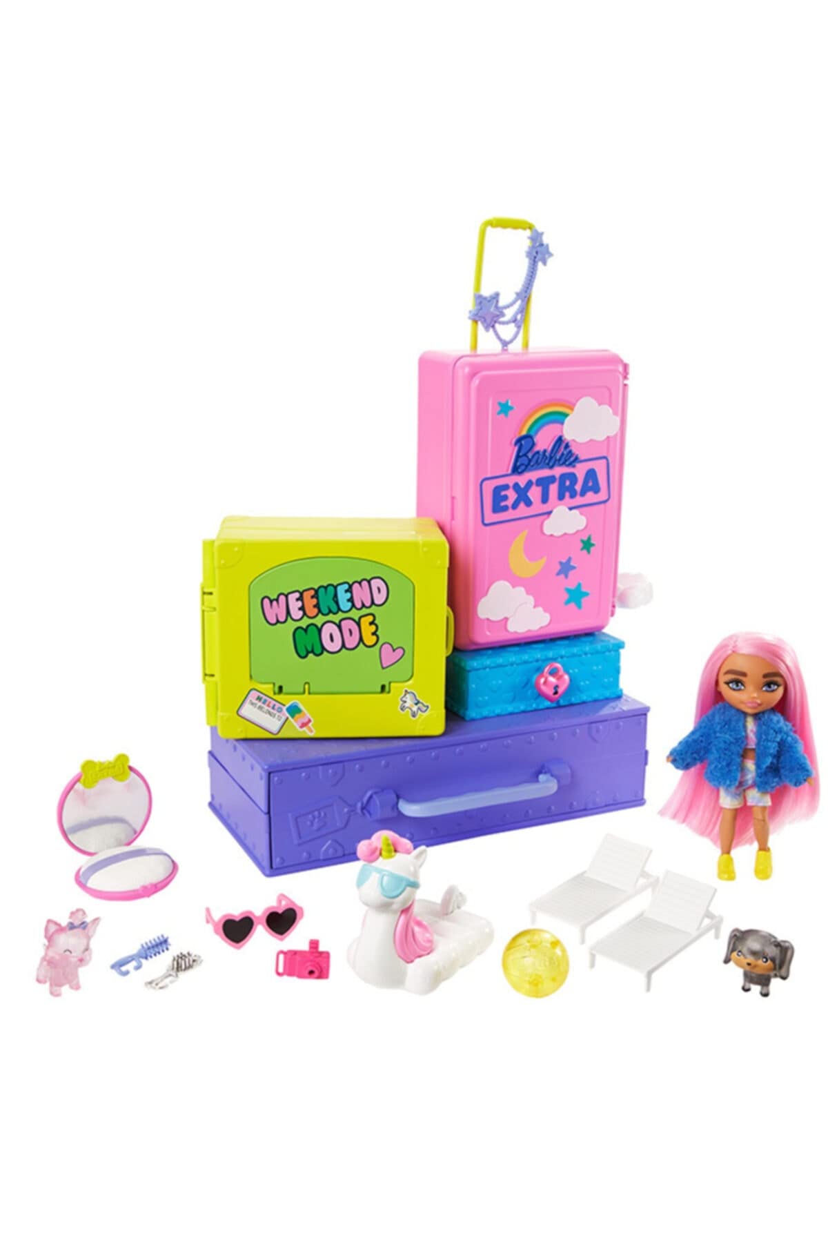 Foto 4 | Set De Viaje Extra Toy Barbie Hdy91 Con 2 Cachorros Y Acceso. - Venta Internacional.