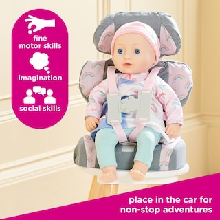 Foto 4 | Asiento Elevador De Coche Casdon Gris Para Muñecas De 3 O Más De 35 Cm - Venta Internacional.