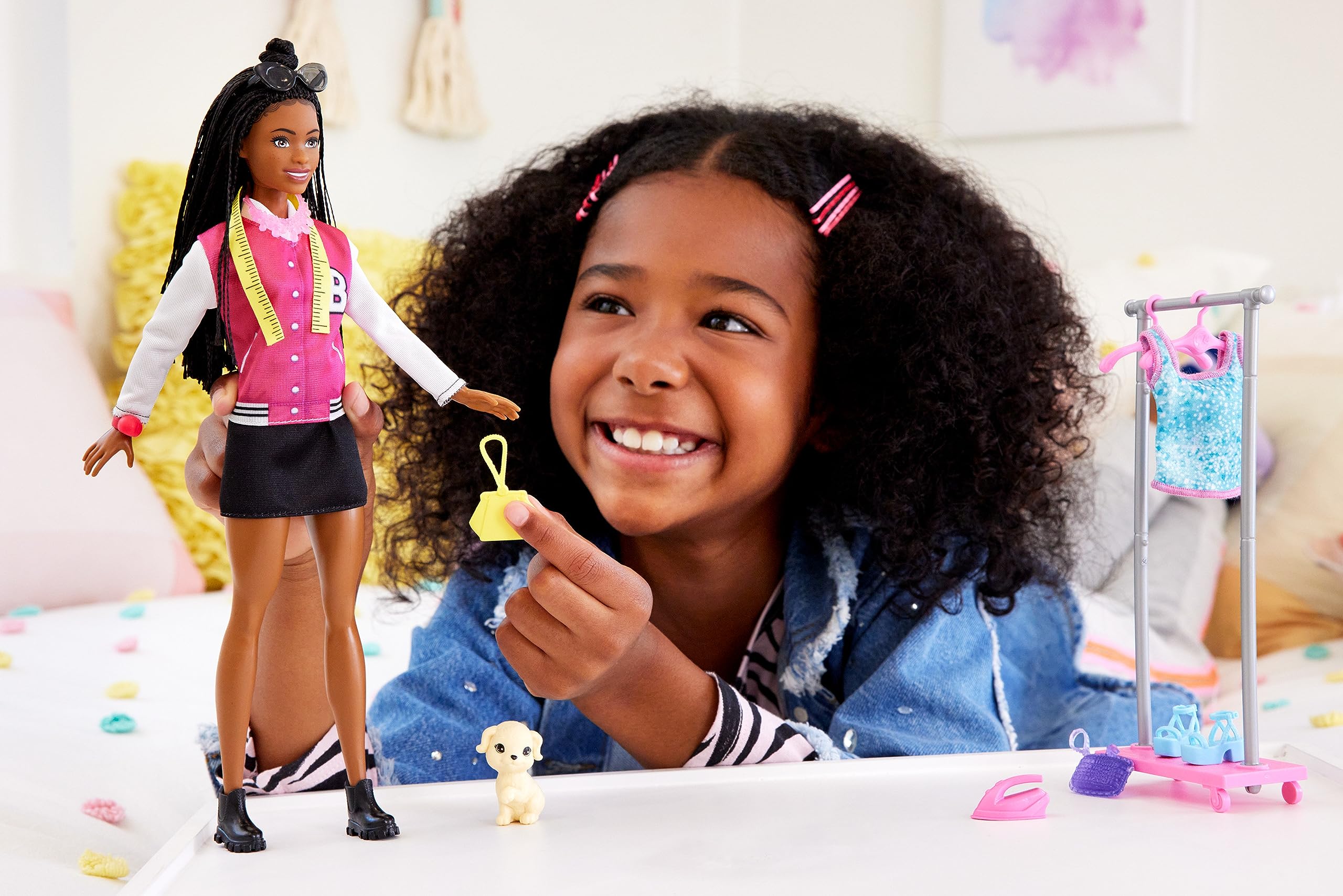 Foto 2 | Muñeca Estilista Playset Barbie On-set Y 14 Accesorios Brooklyn - Venta Internacional.