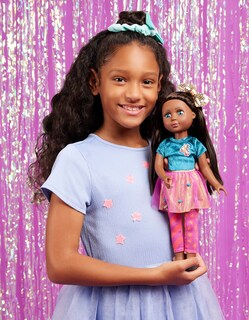 Foto 2 | Muñeca Moderna Con Purpurina Para Niñas Odessa, 36,8 Cm, Con Ropa A Partir De 3 Años - Venta Internacional.