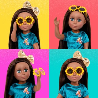 Foto 4 | Muñeca Moderna Con Purpurina Para Niñas Odessa, 36,8 Cm, Con Ropa A Partir De 3 Años - Venta Internacional.