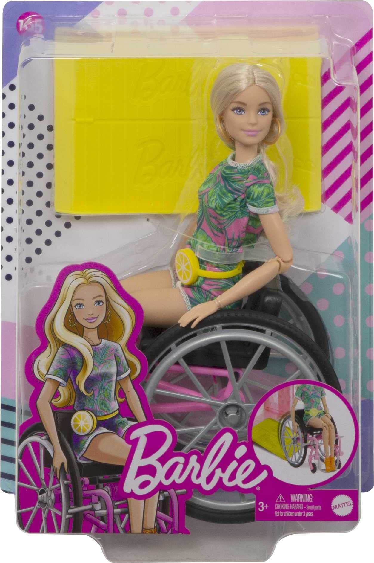 Foto 6 | Muñeca De Moda Barbie Fashionistas #165 Con Silla De Ruedas Y Rampa - Venta Internacional.