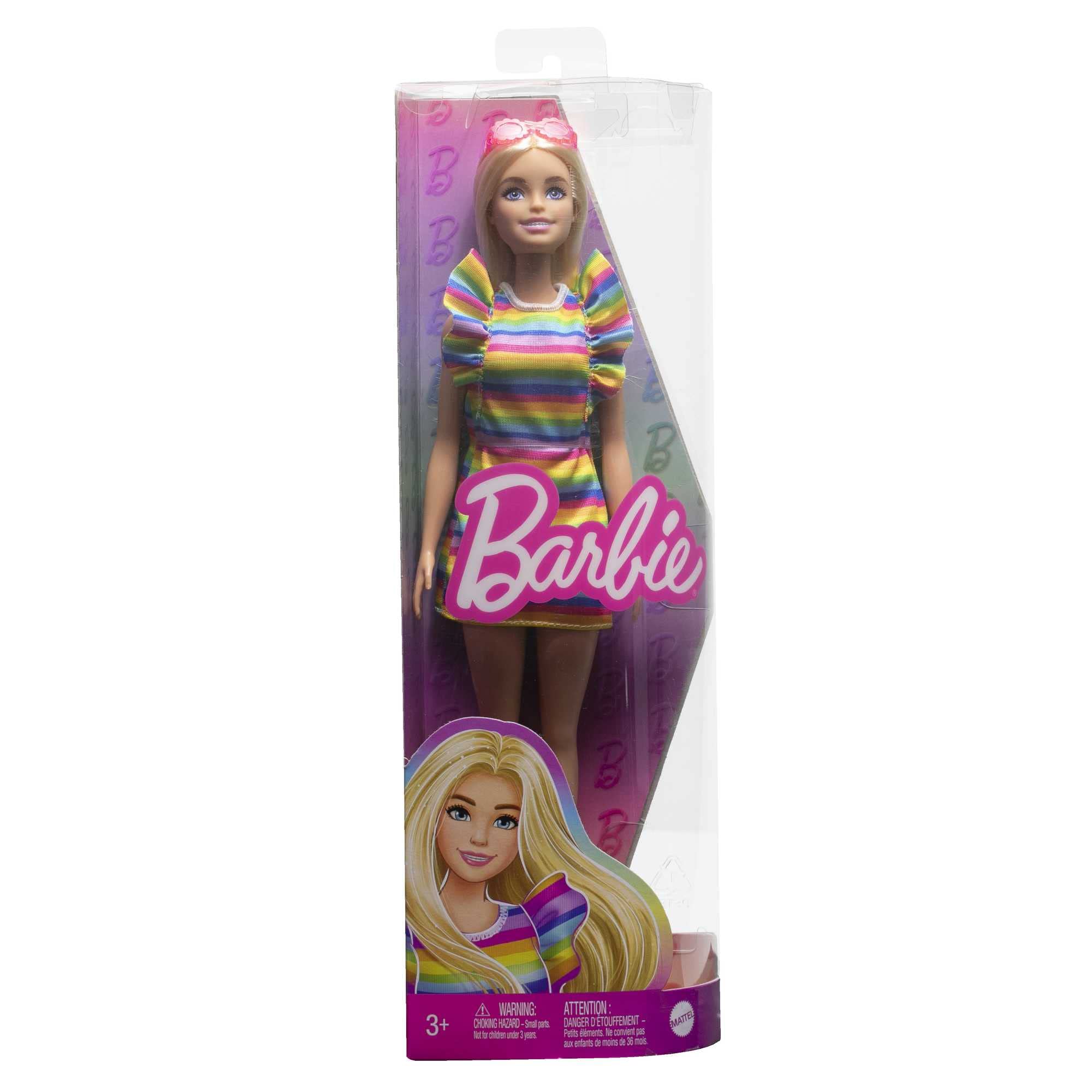 Foto 7 pulgar | Muñeca De Moda Barbie Fashionistas #197 Con Cabello Rubio Y Tirantes - Venta Internacional.