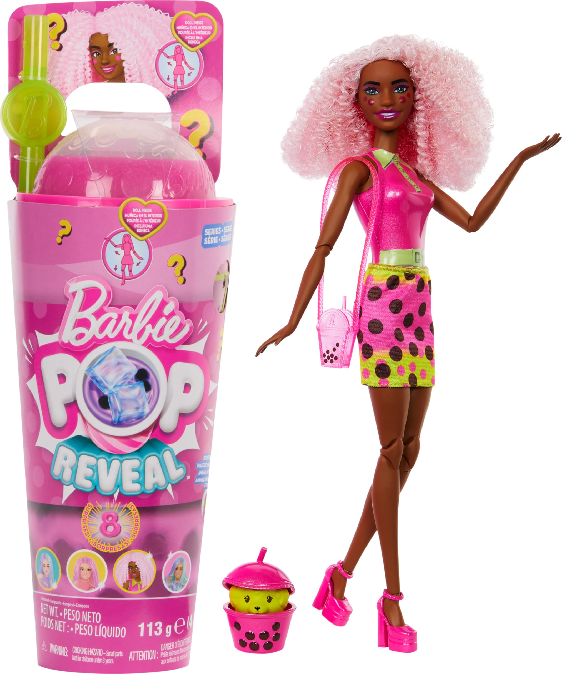 Foto 2 pulgar | Muñeca Moderna Barbie Pop Reveal Bubble Tea Con 8 Sorpresas - Venta Internacional.