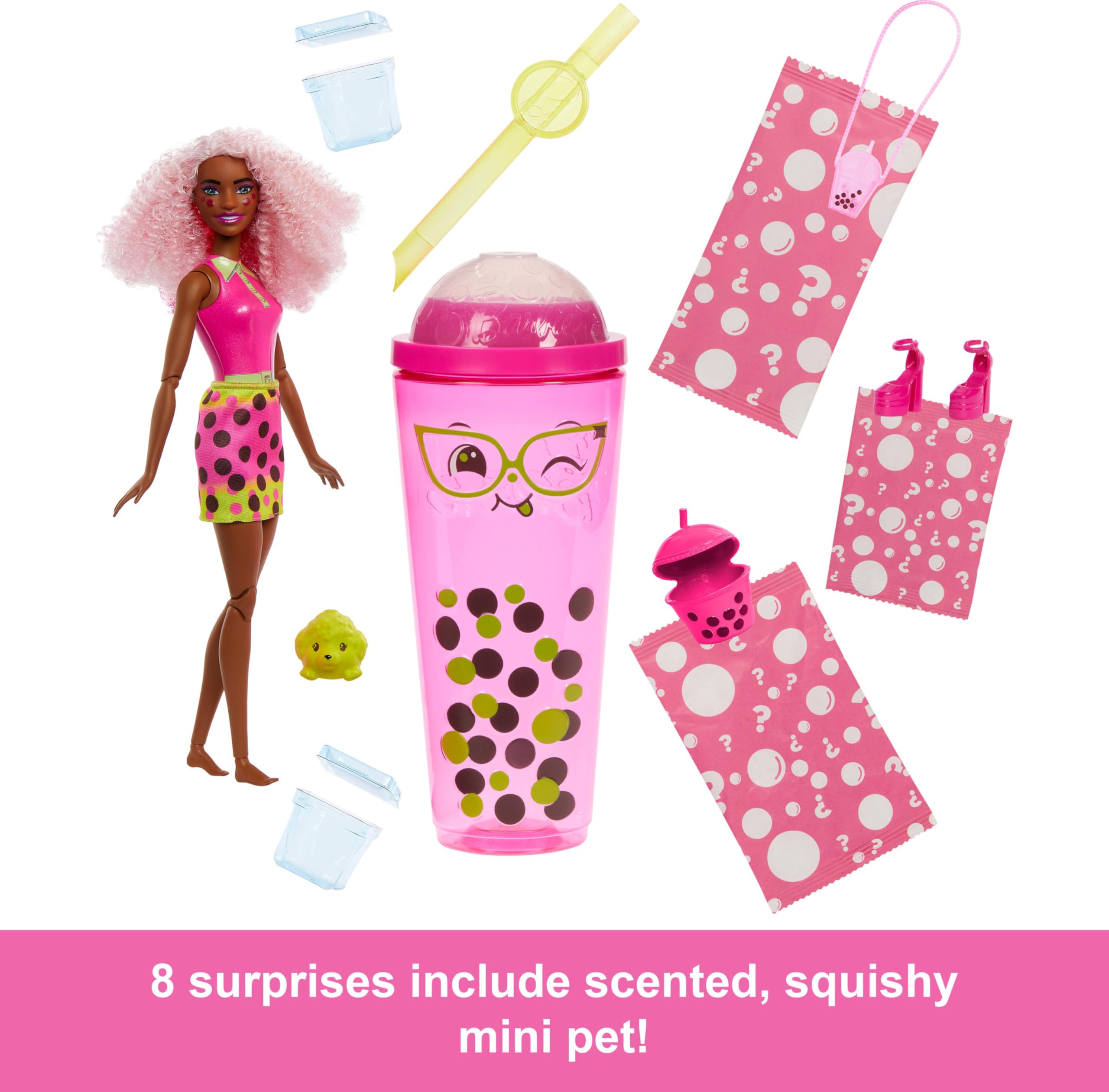 Foto 7 pulgar | Muñeca Moderna Barbie Pop Reveal Bubble Tea Con 8 Sorpresas - Venta Internacional.