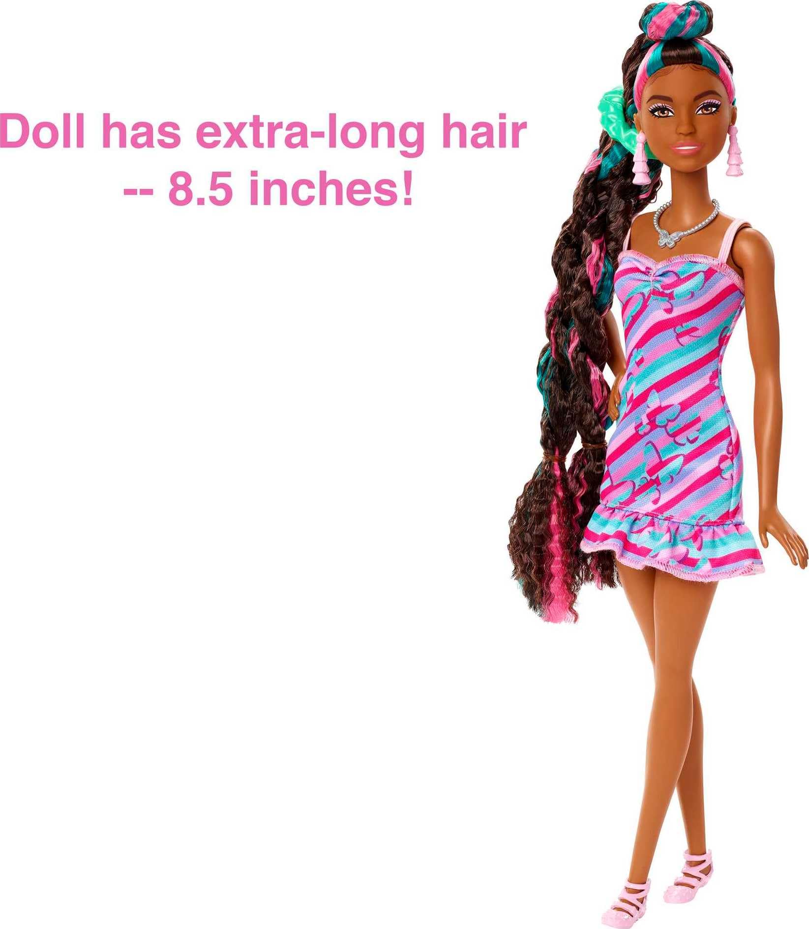 Foto 5 pulgar | Muñeca Barbie Totalmente Hair Con Temática De Mariposas Con Pelo De 8.5 Pulgadas - Venta Internacional.